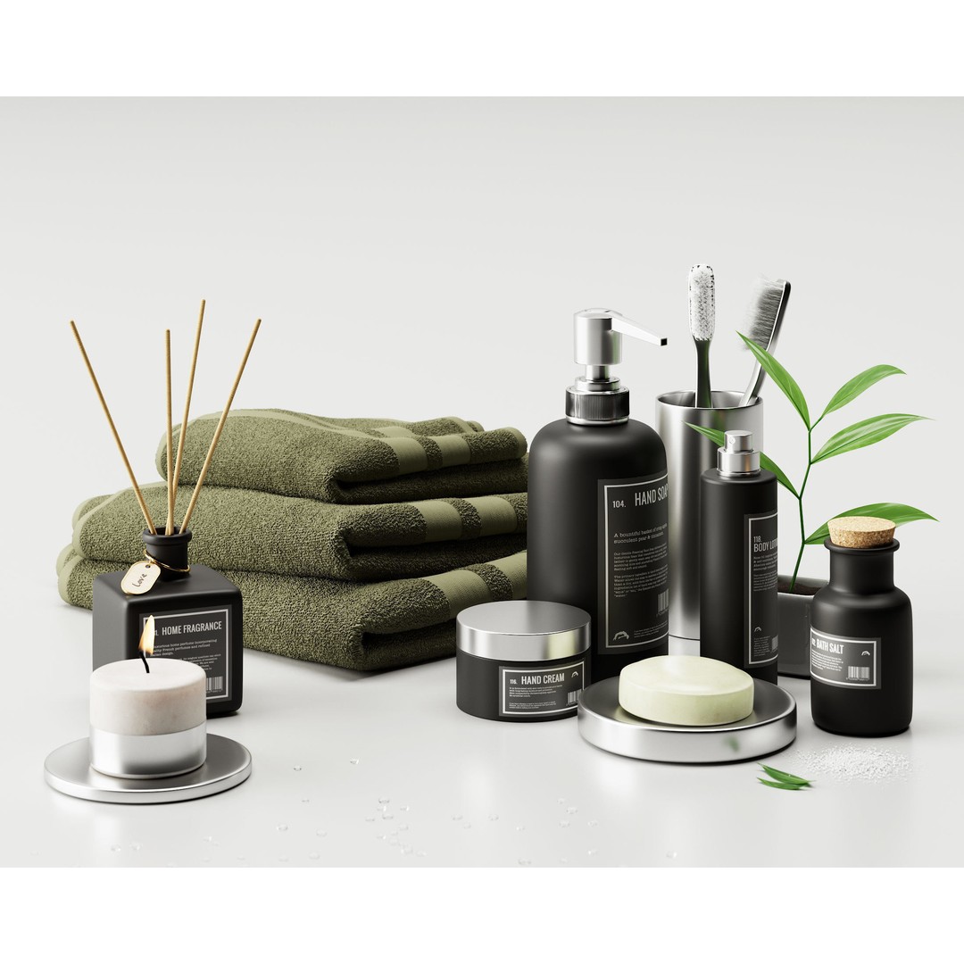 Bathroom Set 3D Model – Textured Interior Asset for Corona Renderer - View 11