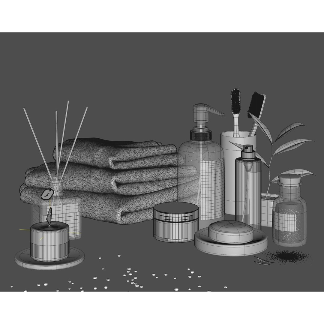 Bathroom Set 3D Model – Textured Interior Asset for Corona Renderer - View 12