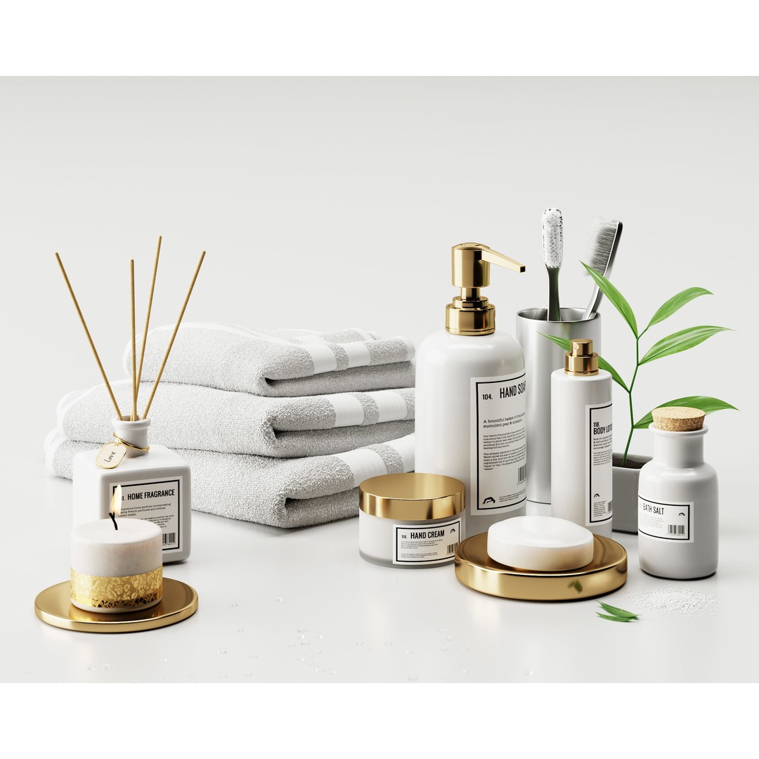 Bathroom Set 3D Model – Textured Interior Asset for Corona Renderer - View 4