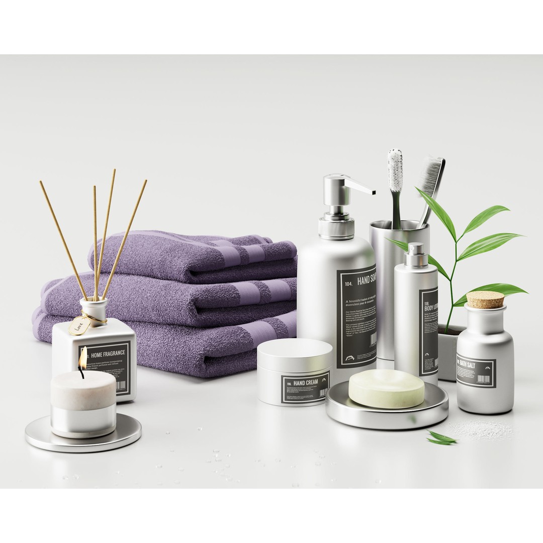 Bathroom Set 3D Model – Textured Interior Asset for Corona Renderer - View 5