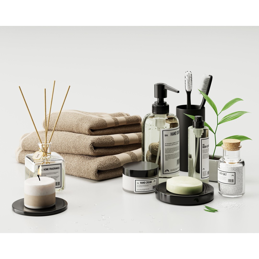 Bathroom Set 3D Model – Textured Interior Asset for Corona Renderer - View 6