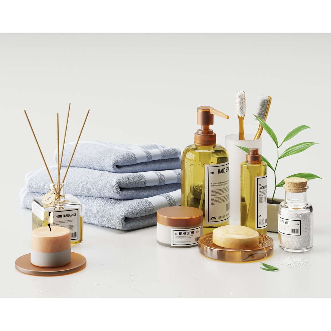 Bathroom Set 3D Model – Textured Interior Asset for Corona Renderer - View 7