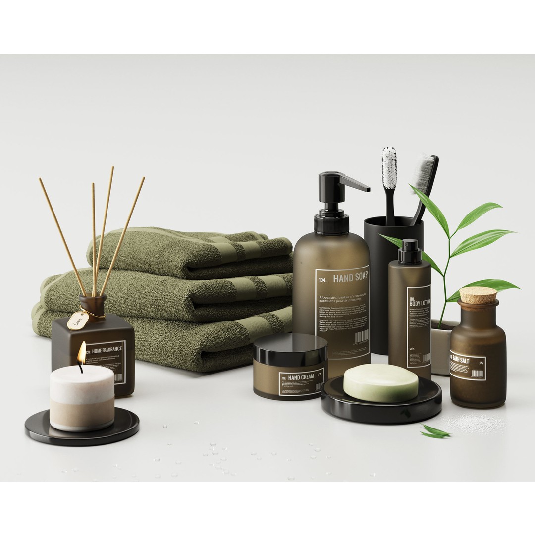 Bathroom Set 3D Model – Textured Interior Asset for Corona Renderer - View 9