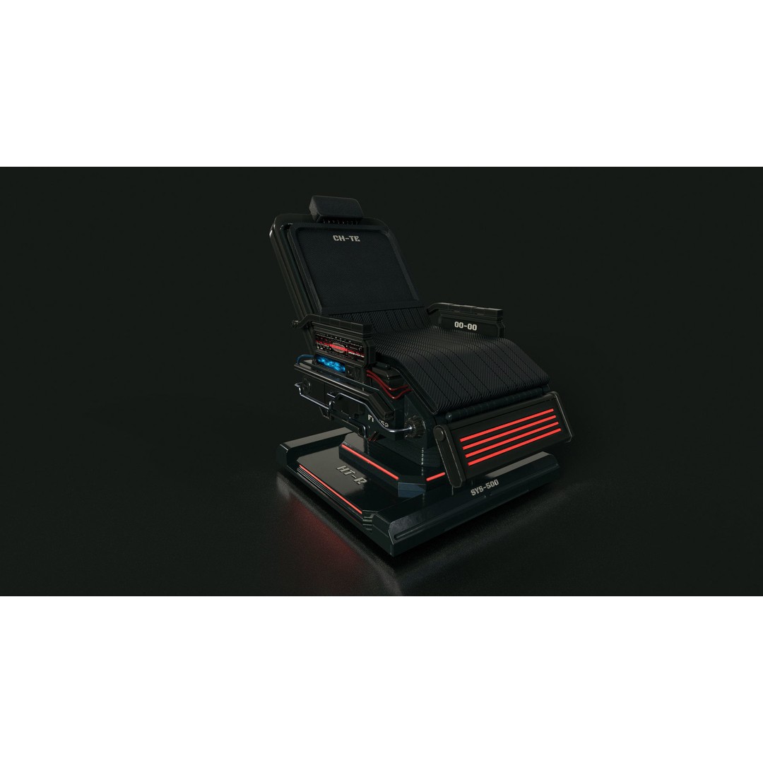 Sci-Fi Modular Interior Space Station 3D Model – PBR Textured, Game-Ready Formats - View 11