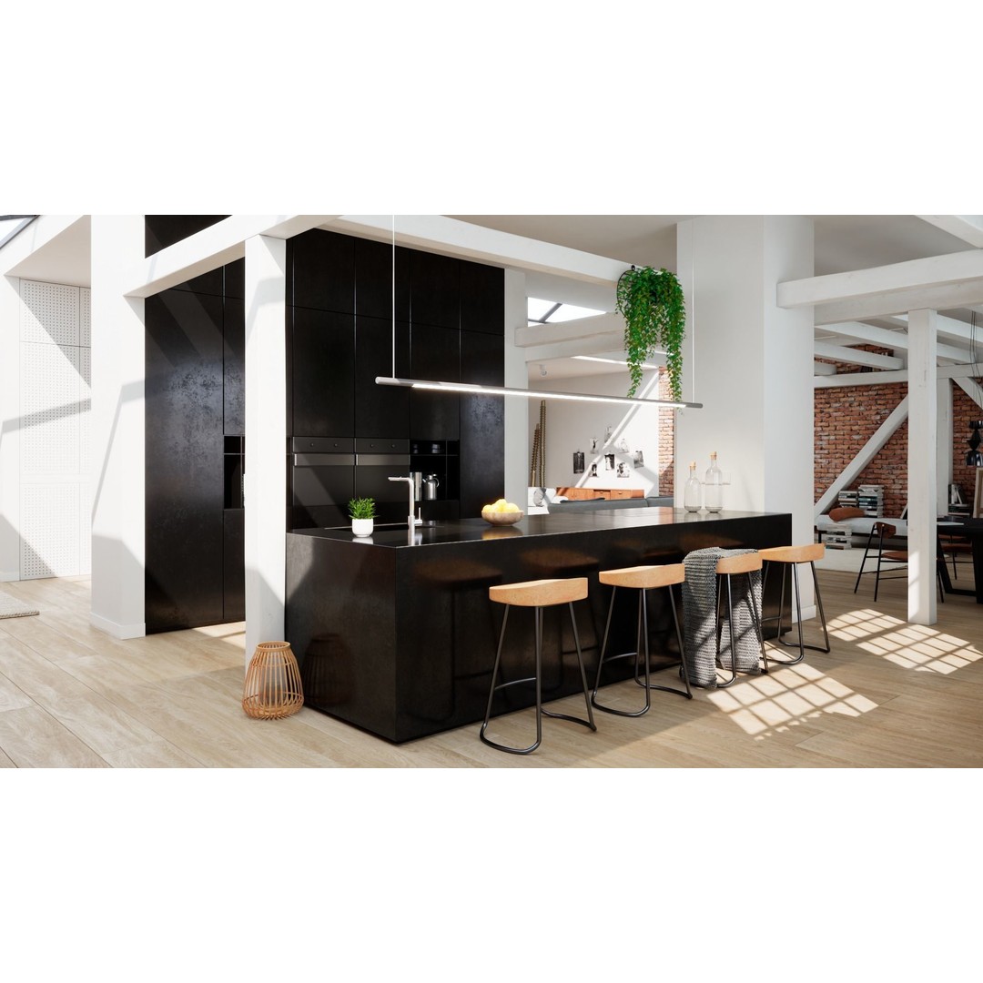 Workshop Apartment 3D Model – Modern Interior Design, Cinema 4D - View 10