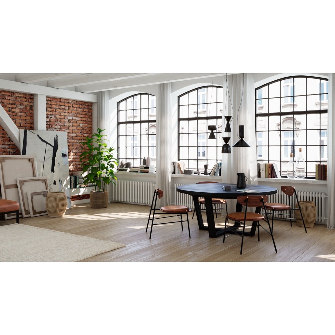 Workshop Apartment 3D Model – Modern Interior Design, Cinema 4D - View 4