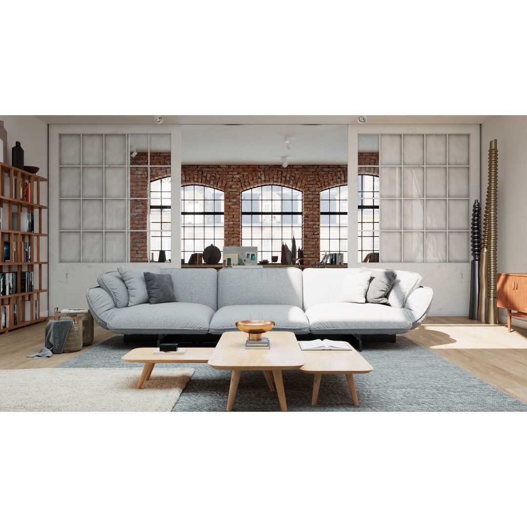 Workshop Apartment 3D Model – Modern Interior Design, Cinema 4D - View 9