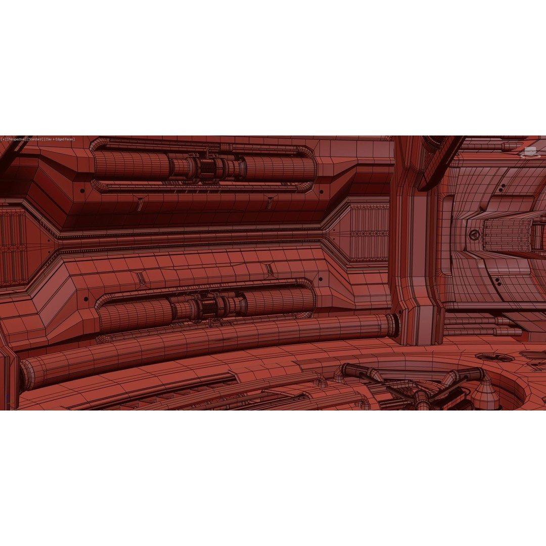 Sci-Fi Construction Lab 3D Model – Rigged, Subdivision Ready, FBX - View 15