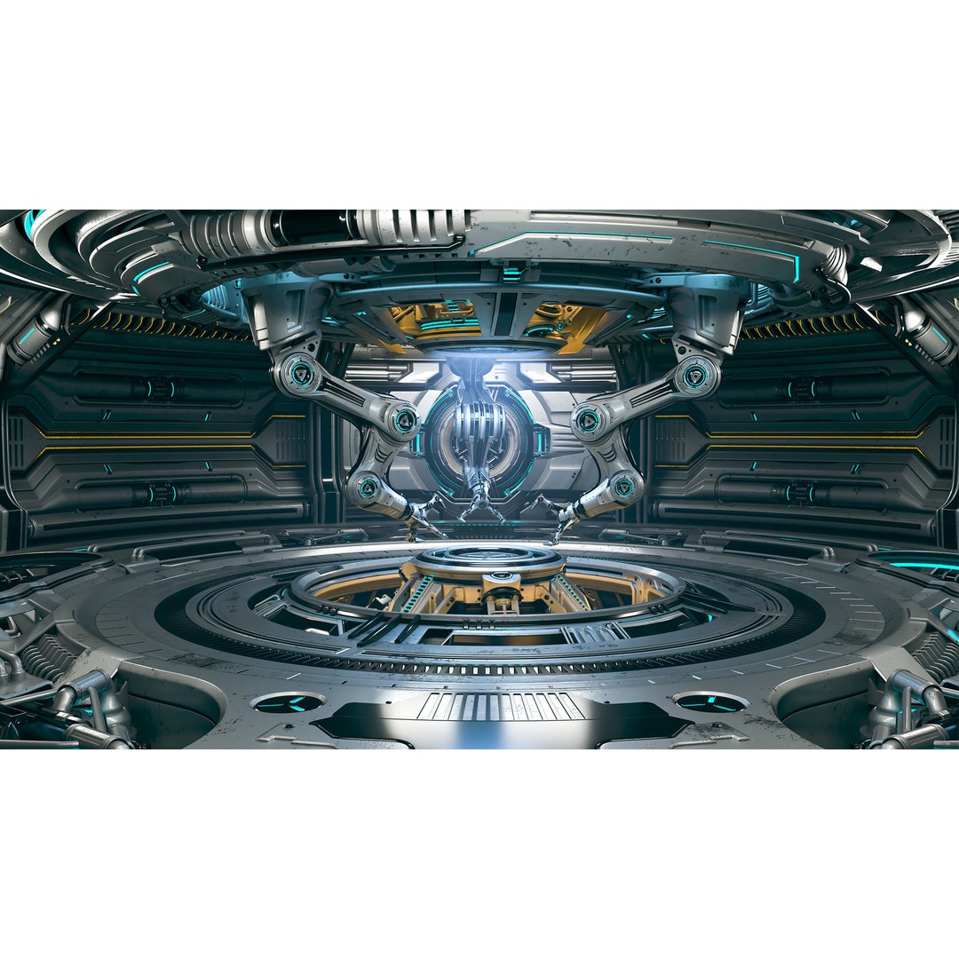 Sci-Fi Construction Lab 3D Model – Rigged, Subdivision Ready, FBX - View 17