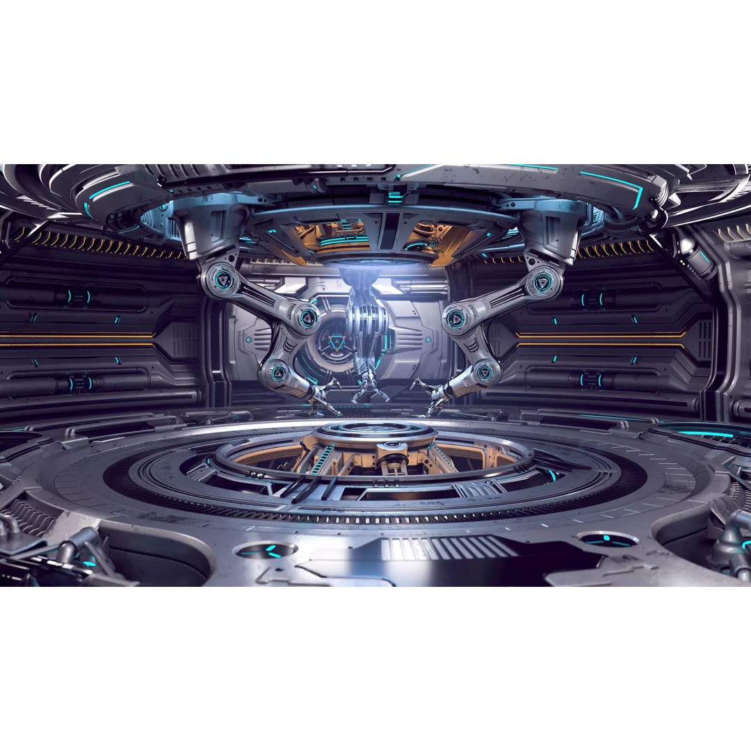 Sci-Fi Construction Lab 3D Model – Rigged, Subdivision Ready, FBX - View 2