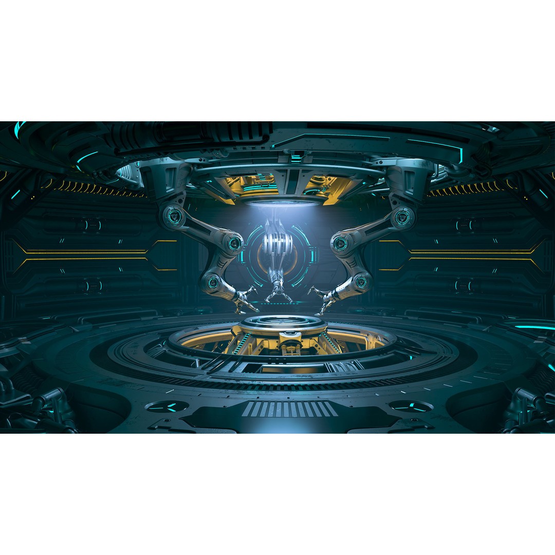 Sci-Fi Construction Lab 3D Model – Rigged, Subdivision Ready, FBX - View 22