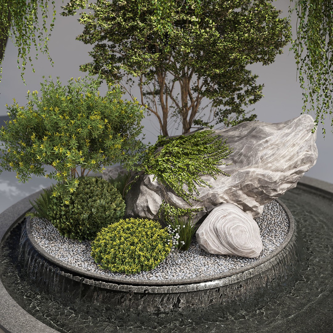 Indoor Garden 3D Model – Realistic Interior Environment, FBX, OBJ - View 4