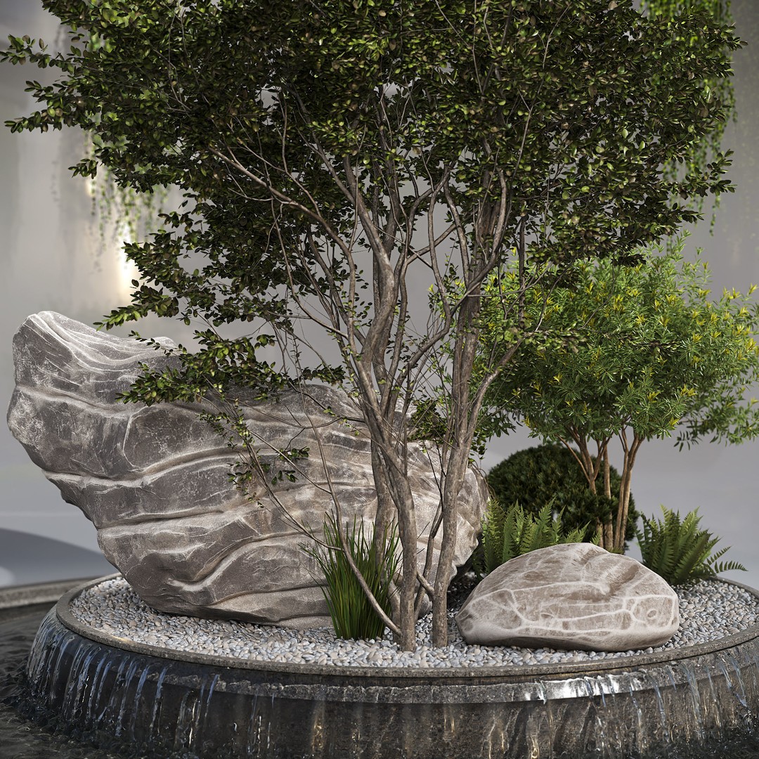Indoor Garden 3D Model – Realistic Interior Environment, FBX, OBJ - View 6