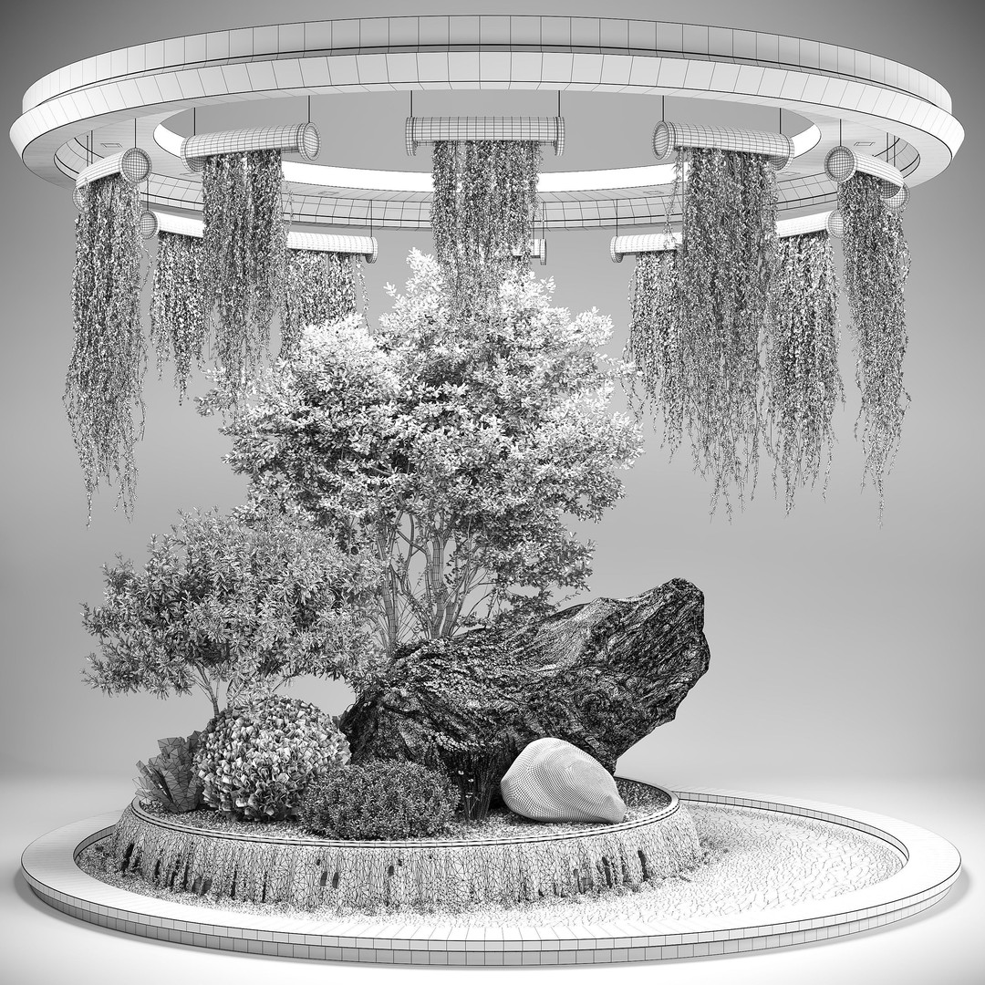 Indoor Garden 3D Model – Realistic Interior Environment, FBX, OBJ - View 9