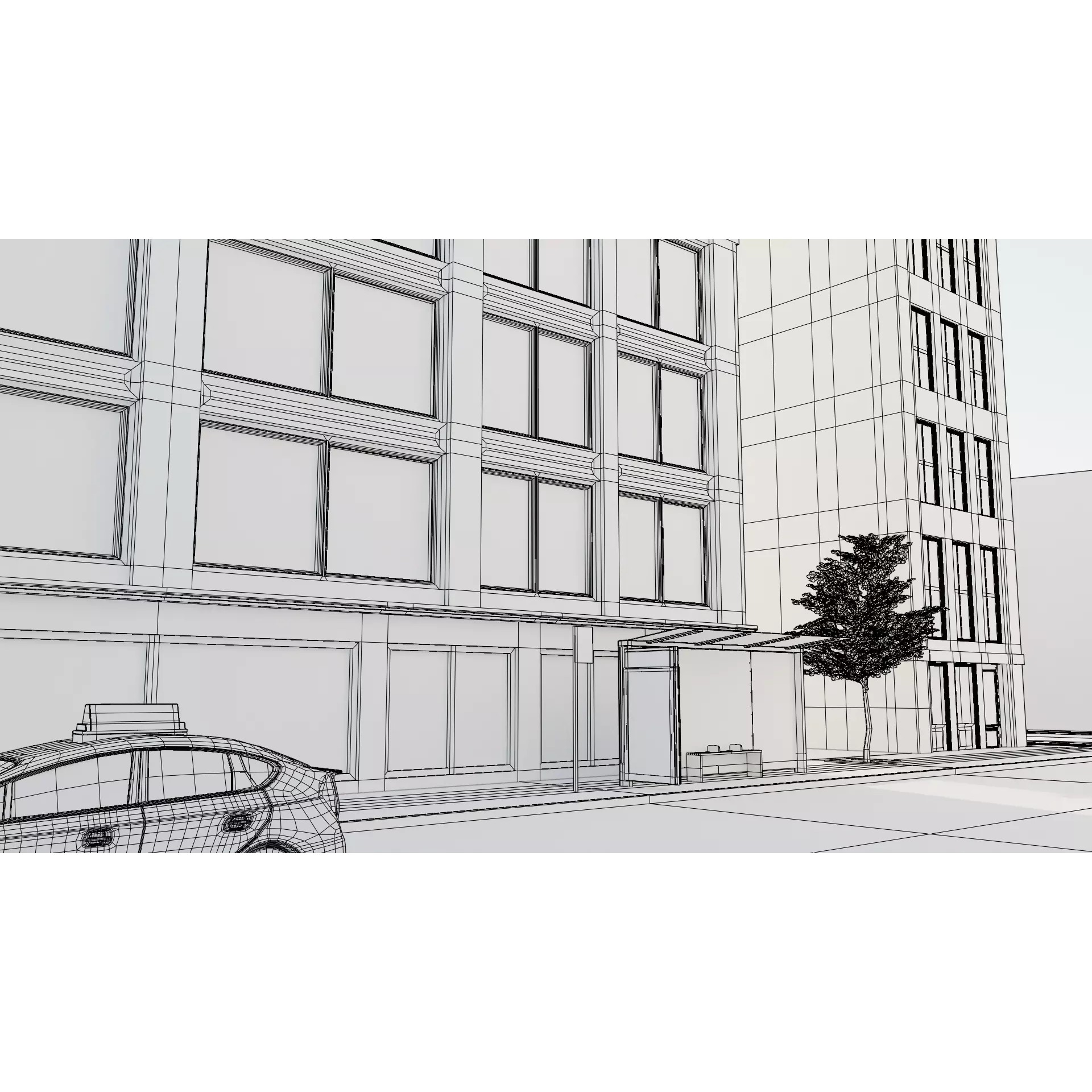 New York Block - Low-Poly Game-Ready 3D Model - View 24