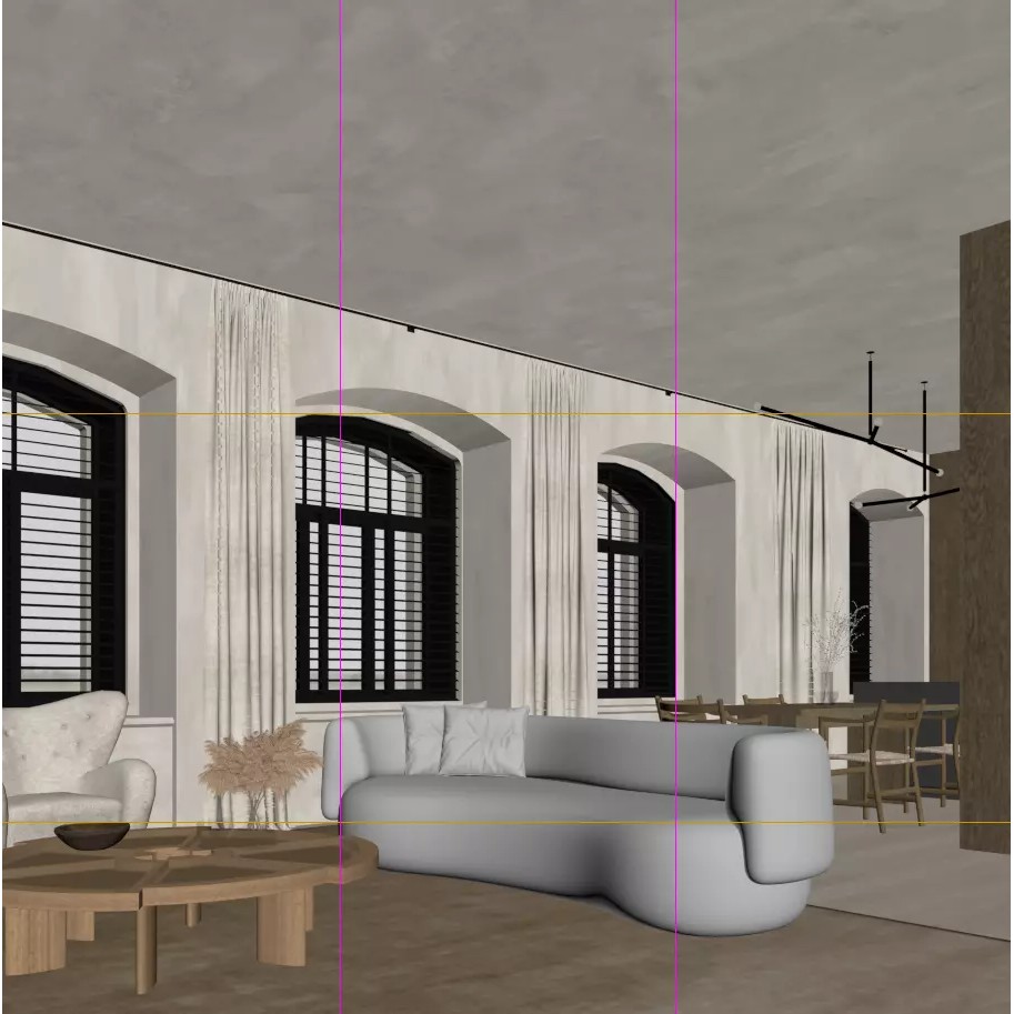 Wabi-Sabi Living Room 3D Model – Interior Scene with Textures, FBX & OBJ - View 10