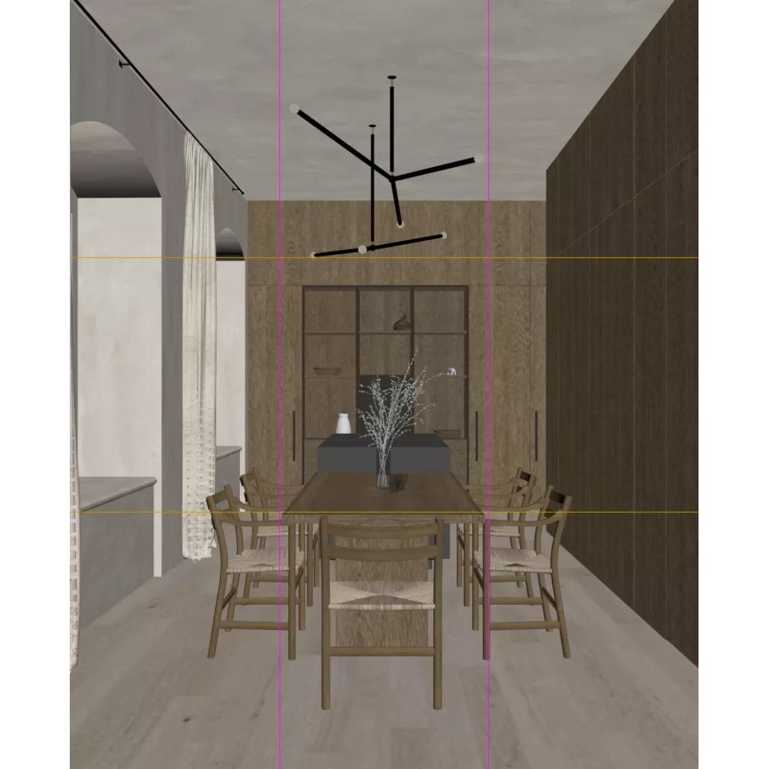 Wabi-Sabi Living Room 3D Model – Interior Scene with Textures, FBX & OBJ - View 8