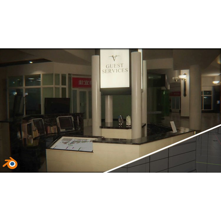 Valley View Mall 3D Model – Detailed Interior Asset, Blender & FBX