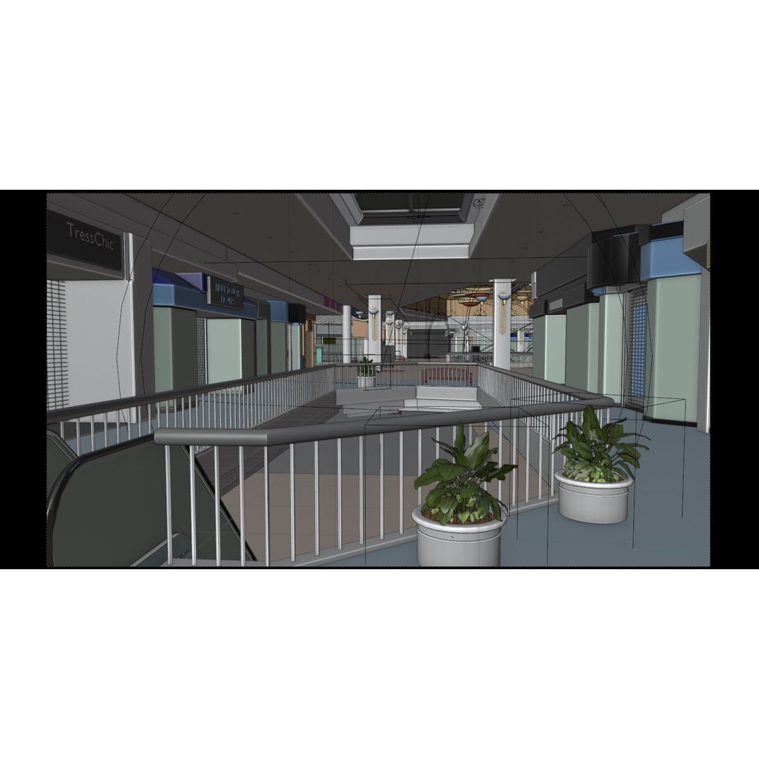 Valley View Mall 3D Model – Detailed Interior Asset, Blender & FBX - View 13
