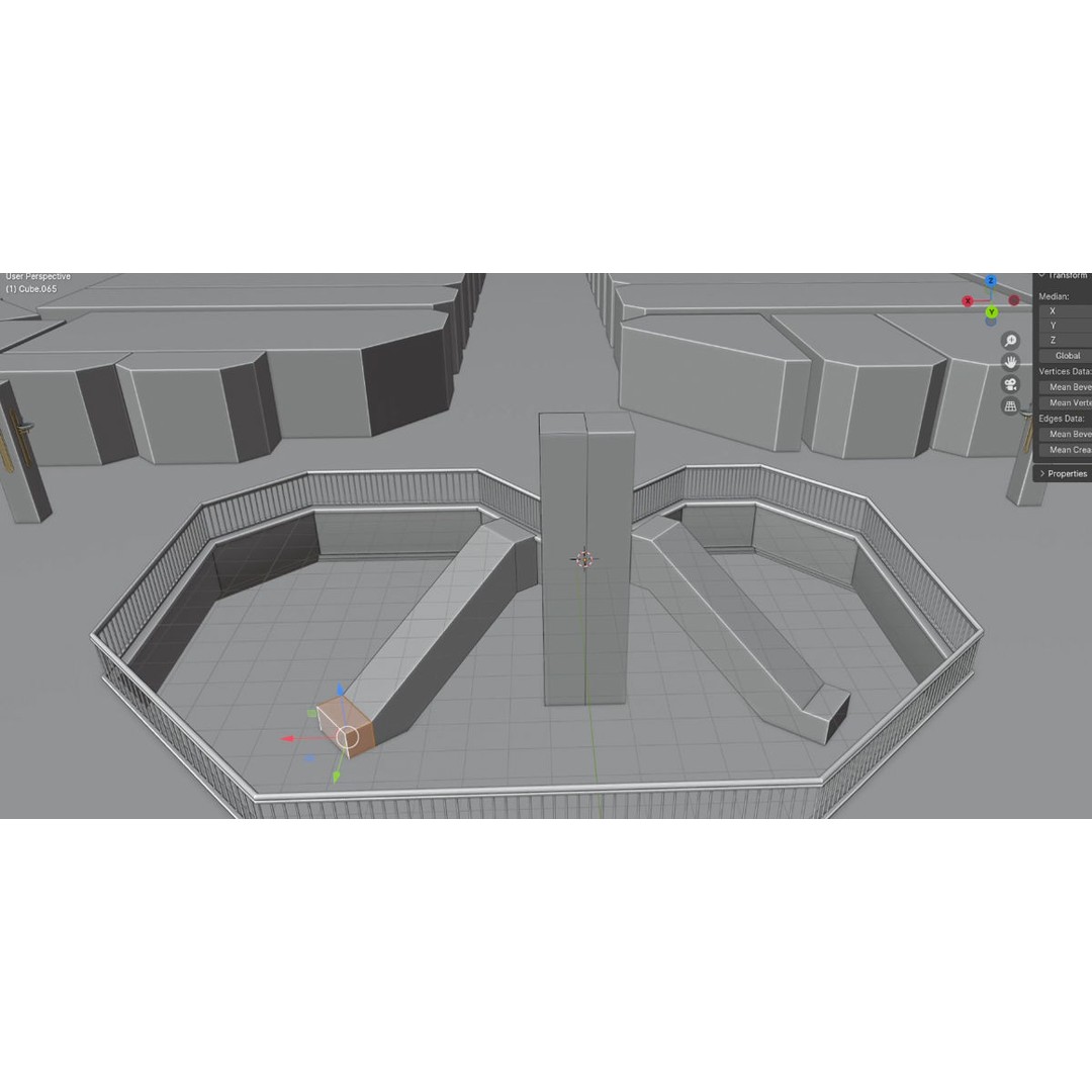 Valley View Mall 3D Model – Detailed Interior Asset, Blender & FBX - View 28
