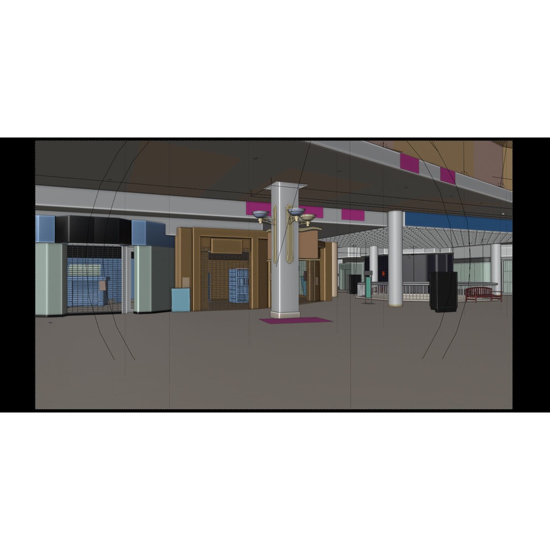 Valley View Mall 3D Model – Detailed Interior Asset, Blender & FBX - View 37
