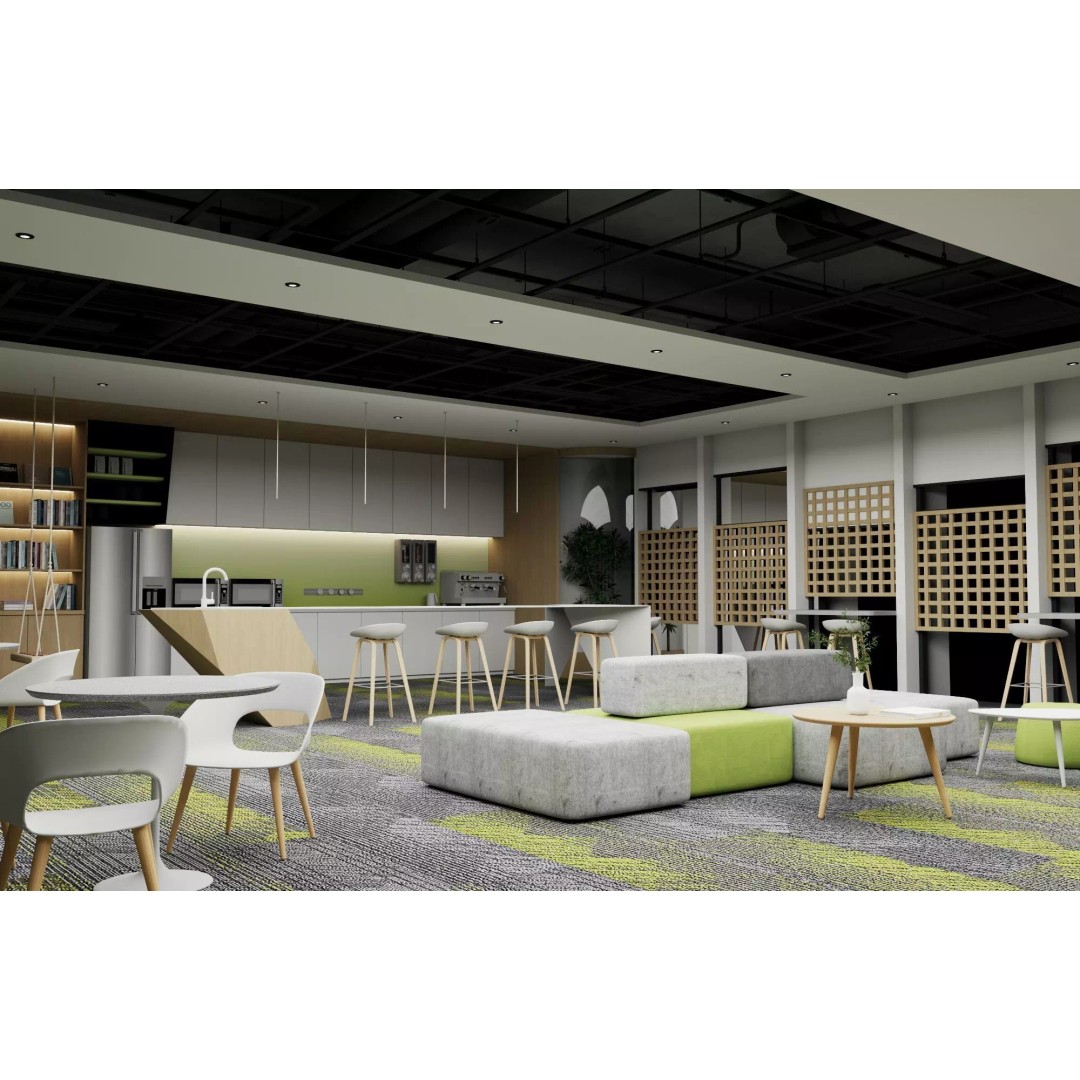 Coffee Shop 3D Model – Low Poly Modern Interior with Rigging and Textures - View 5