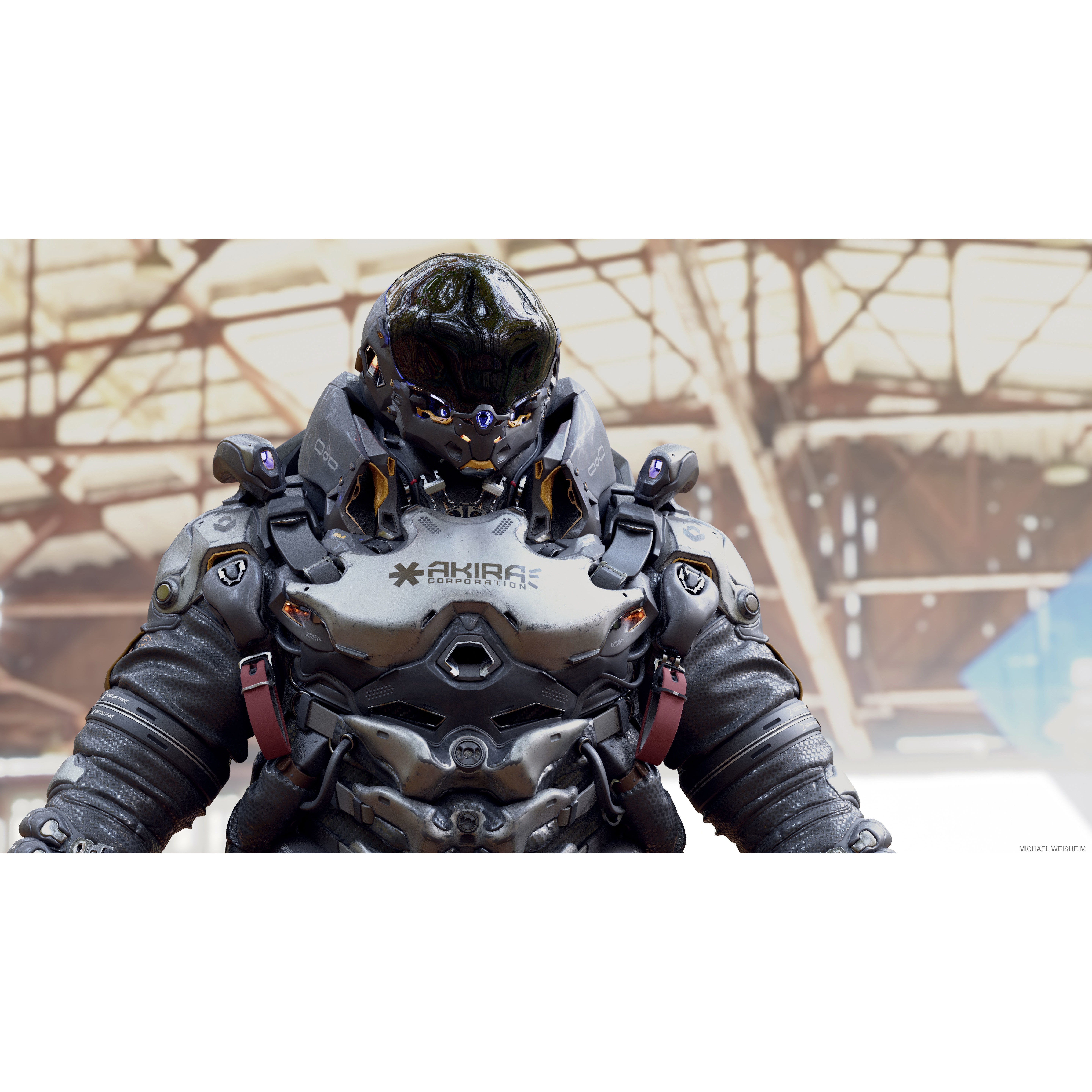 Space Marine - Low-Poly Game-Ready 3D Model - View 10