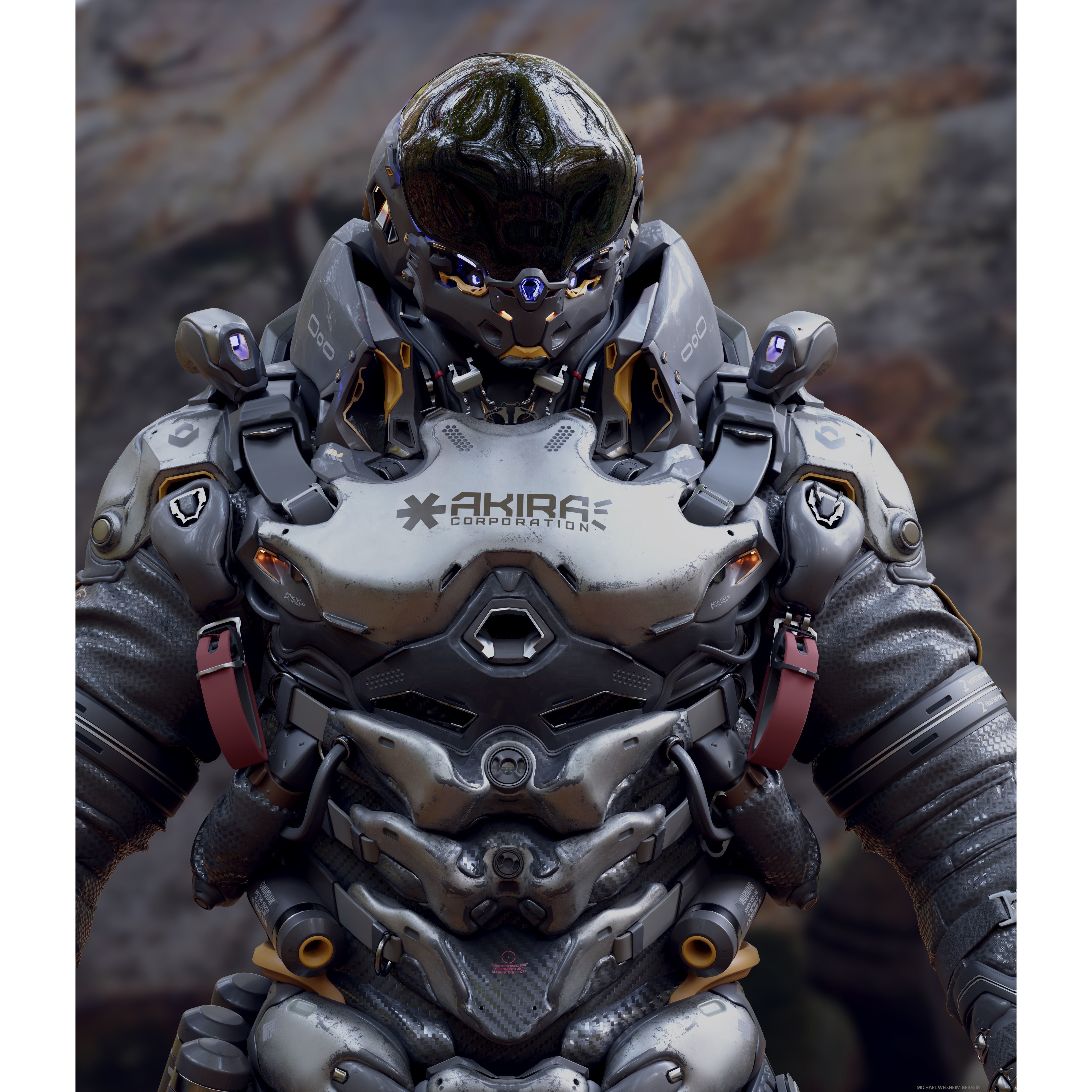 Space Marine - Low-Poly Game-Ready 3D Model - View 13