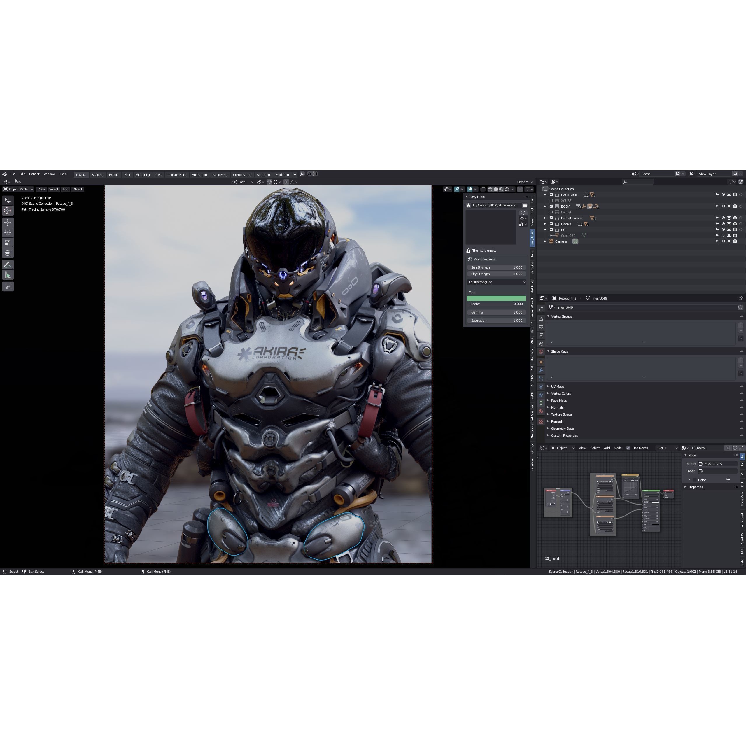 Space Marine - Low-Poly Game-Ready 3D Model - View 17