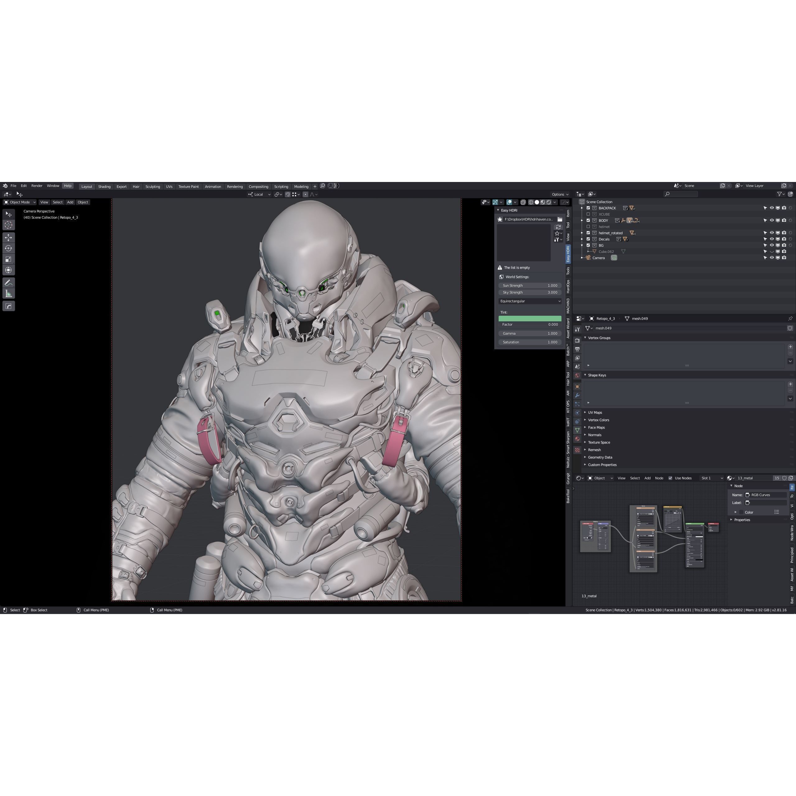 Space Marine - Low-Poly Game-Ready 3D Model - View 18