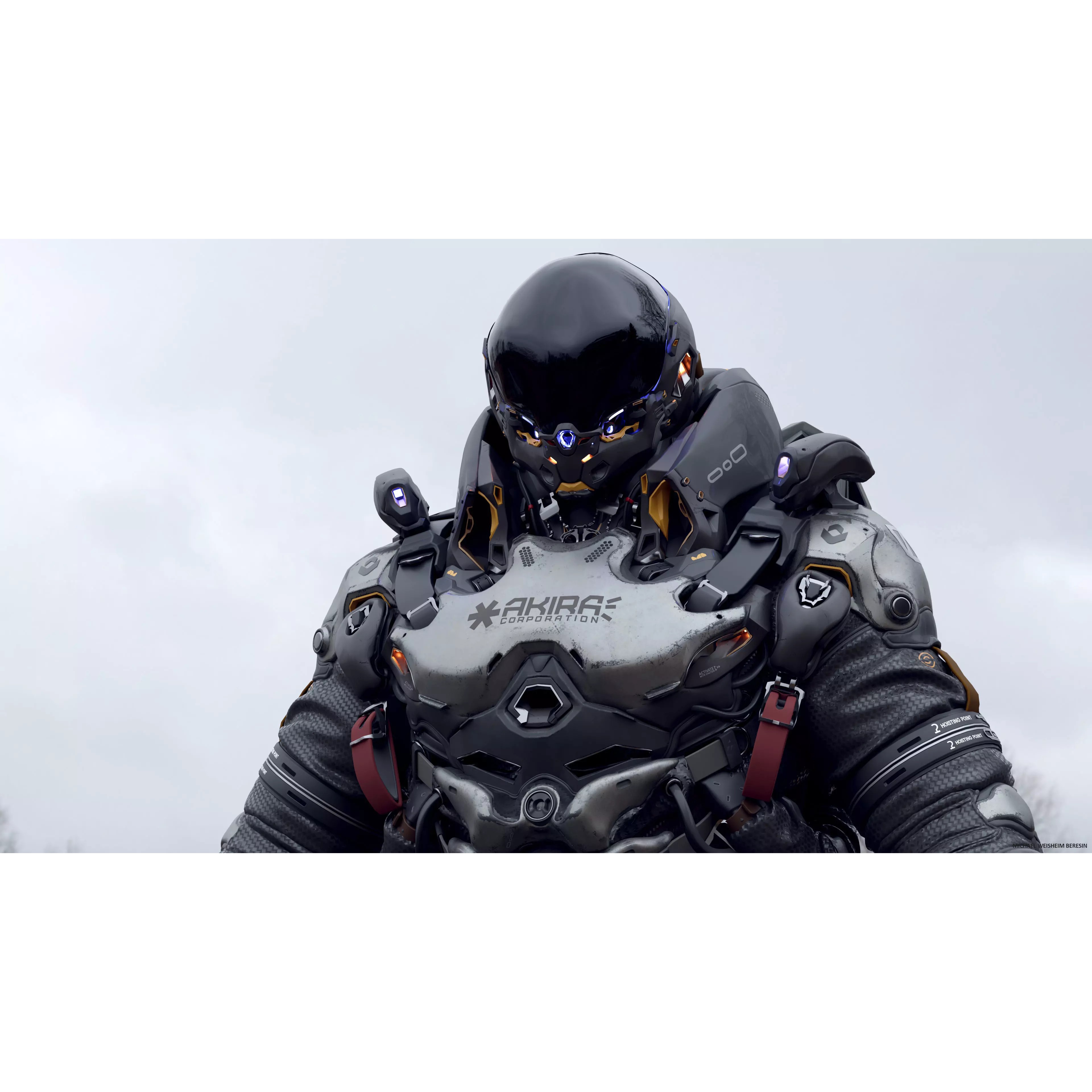 Space Marine - Low-Poly Game-Ready 3D Model - View 2