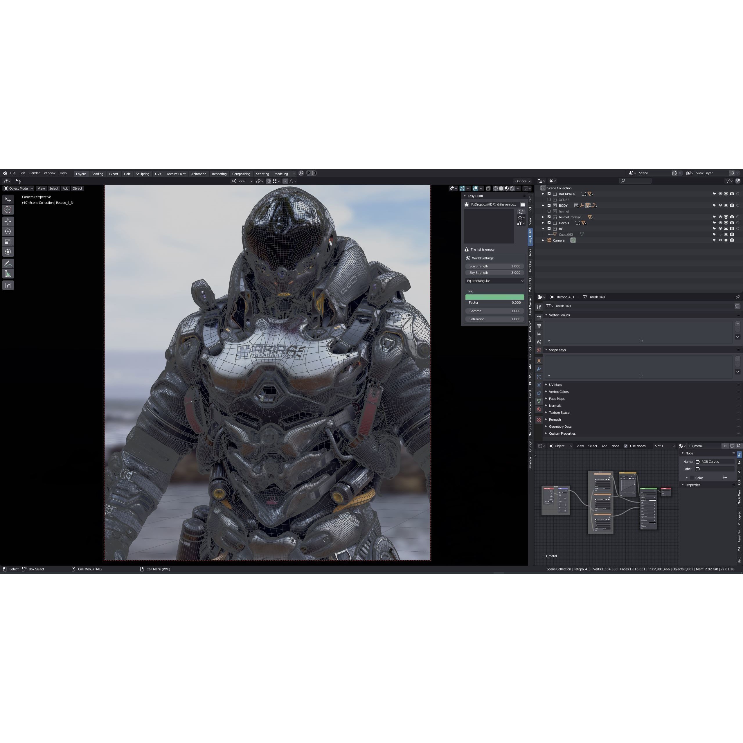 Space Marine - Low-Poly Game-Ready 3D Model - View 20