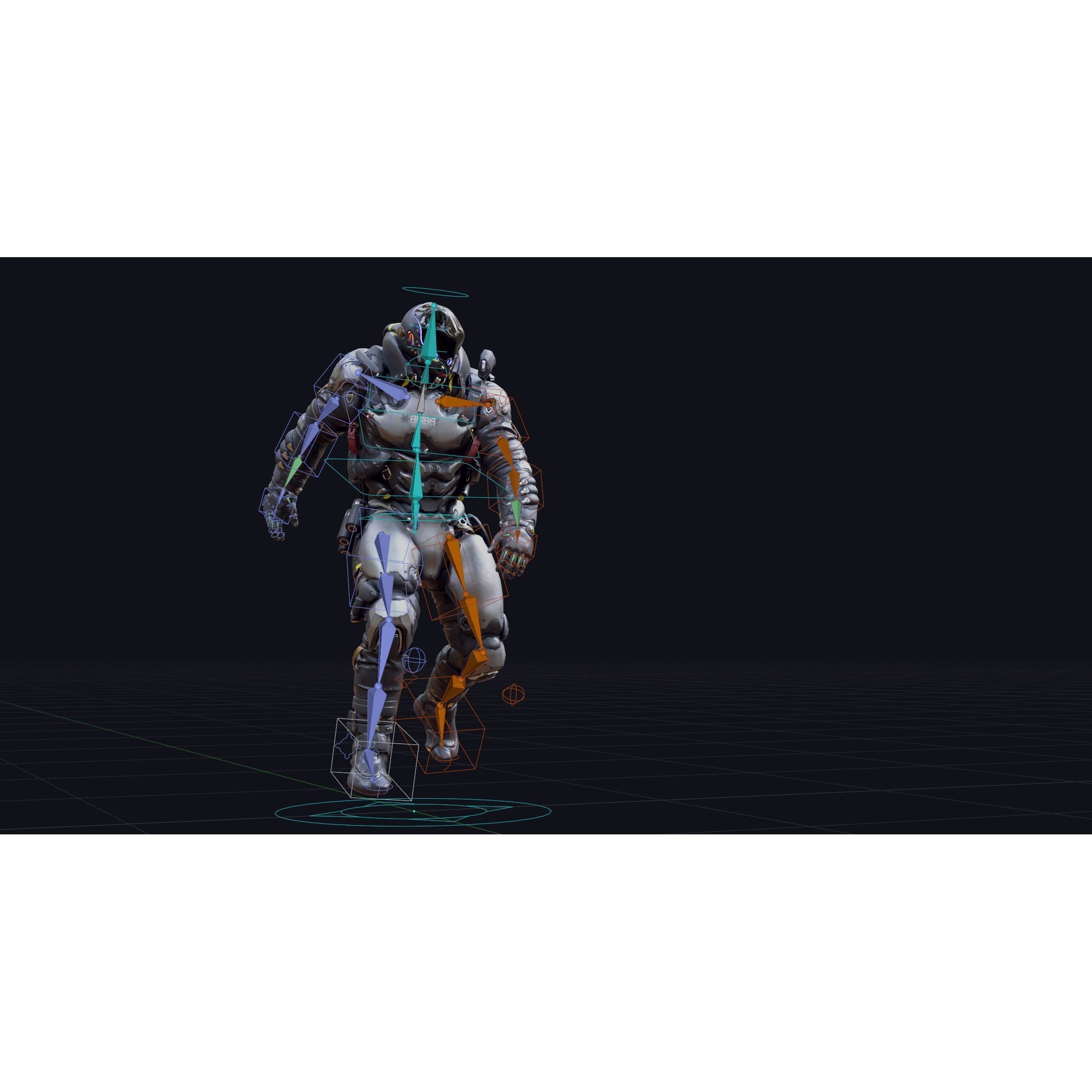 Space Marine - Low-Poly Game-Ready 3D Model - View 21