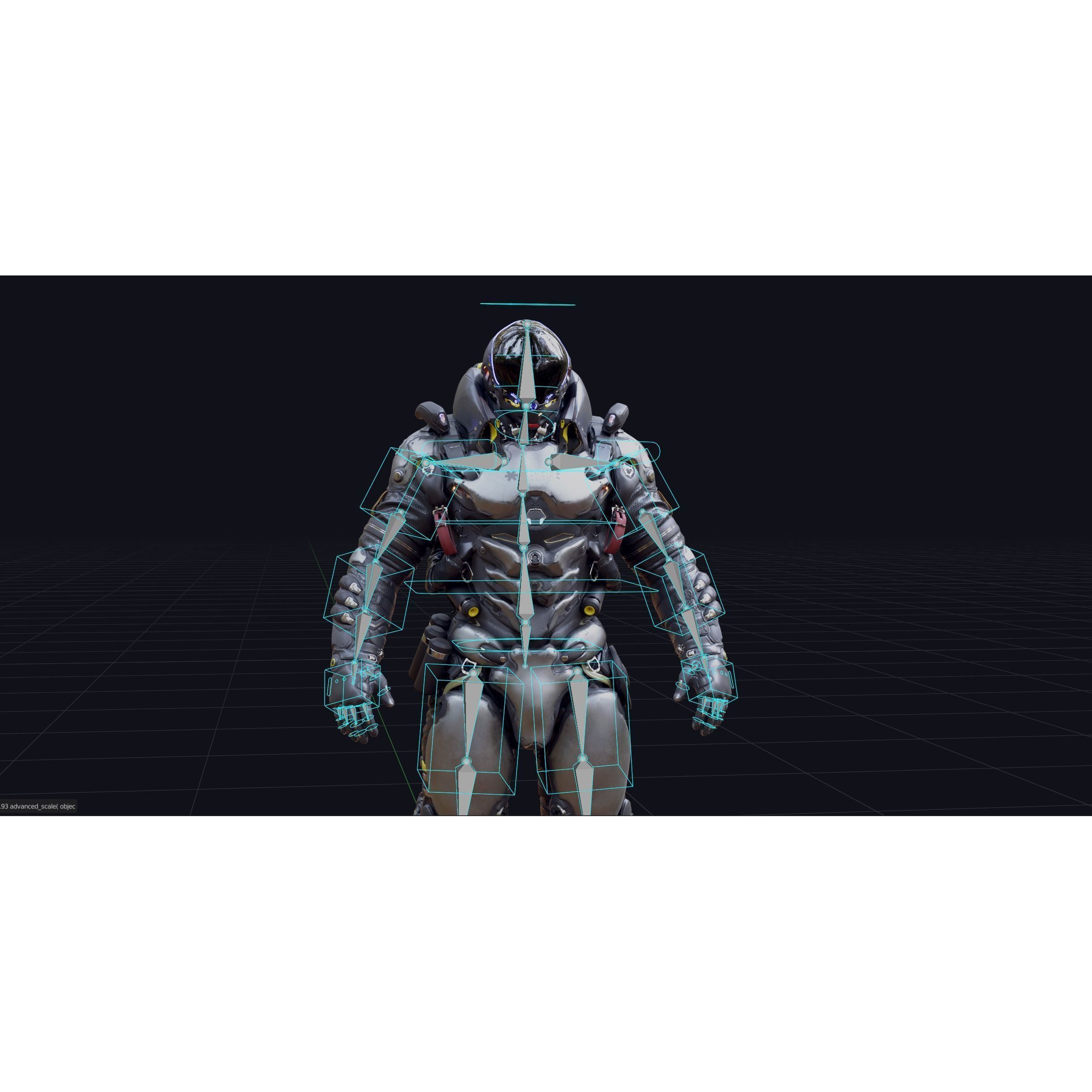 Space Marine - Low-Poly Game-Ready 3D Model - View 22