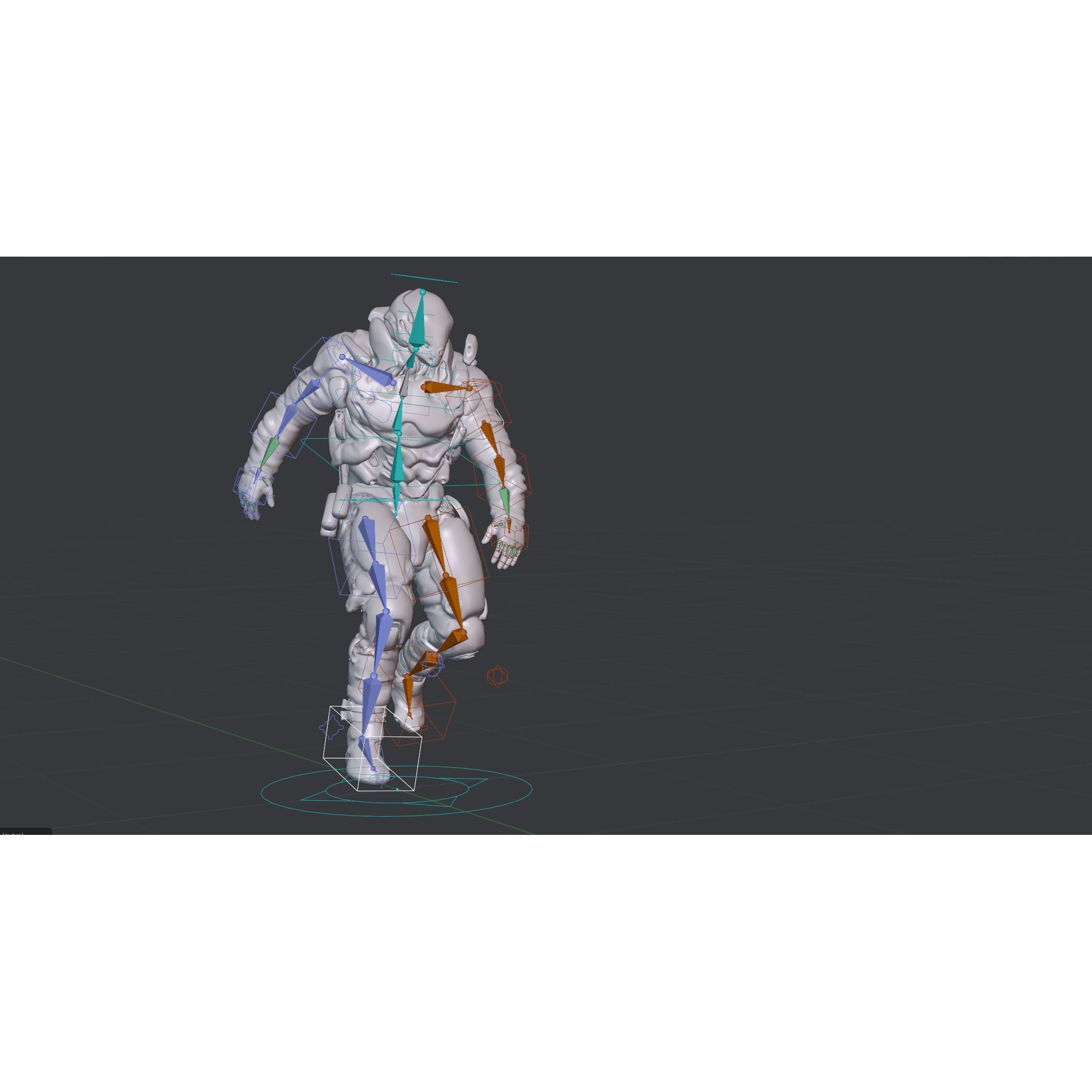 Space Marine - Low-Poly Game-Ready 3D Model - View 23