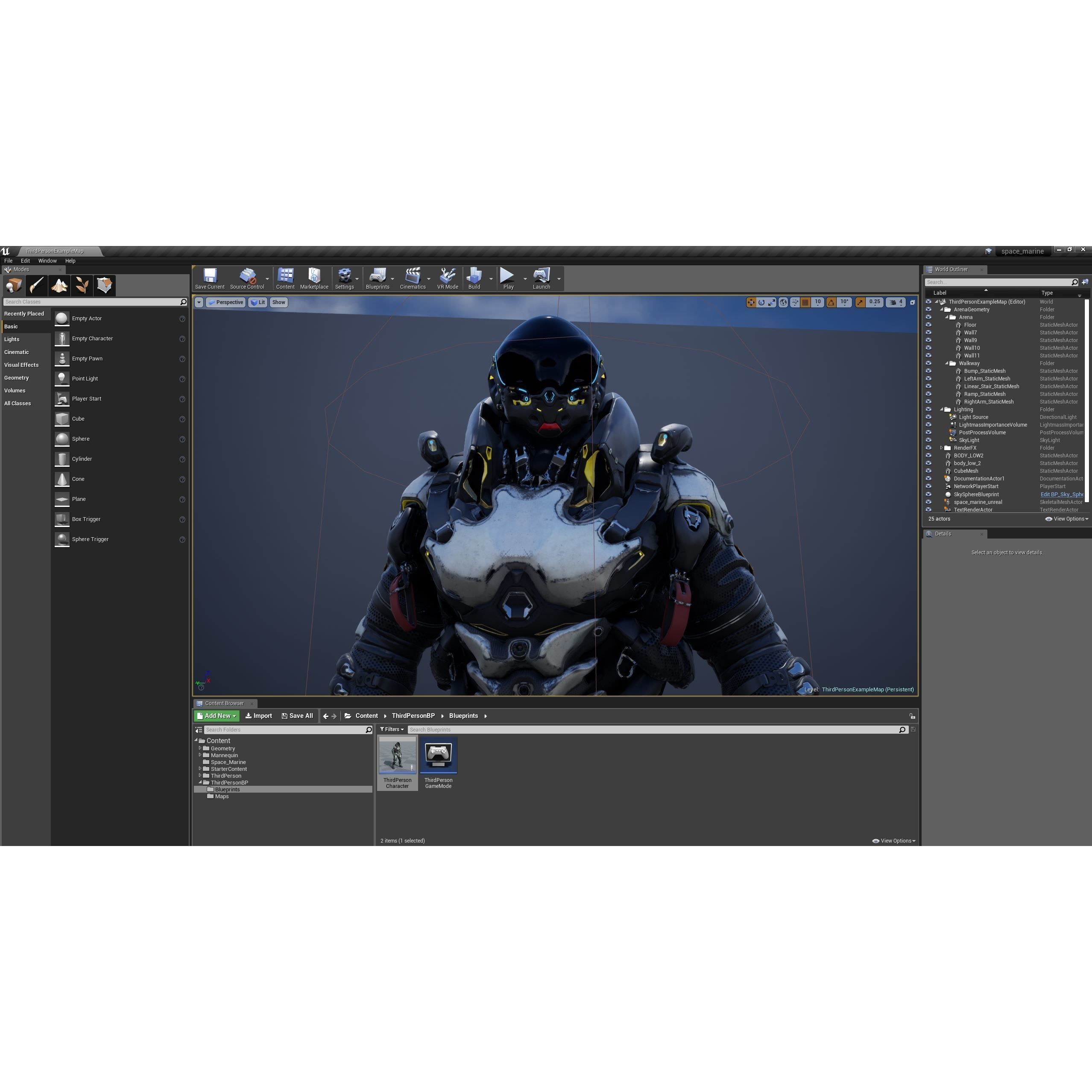 Space Marine - Low-Poly Game-Ready 3D Model - View 25