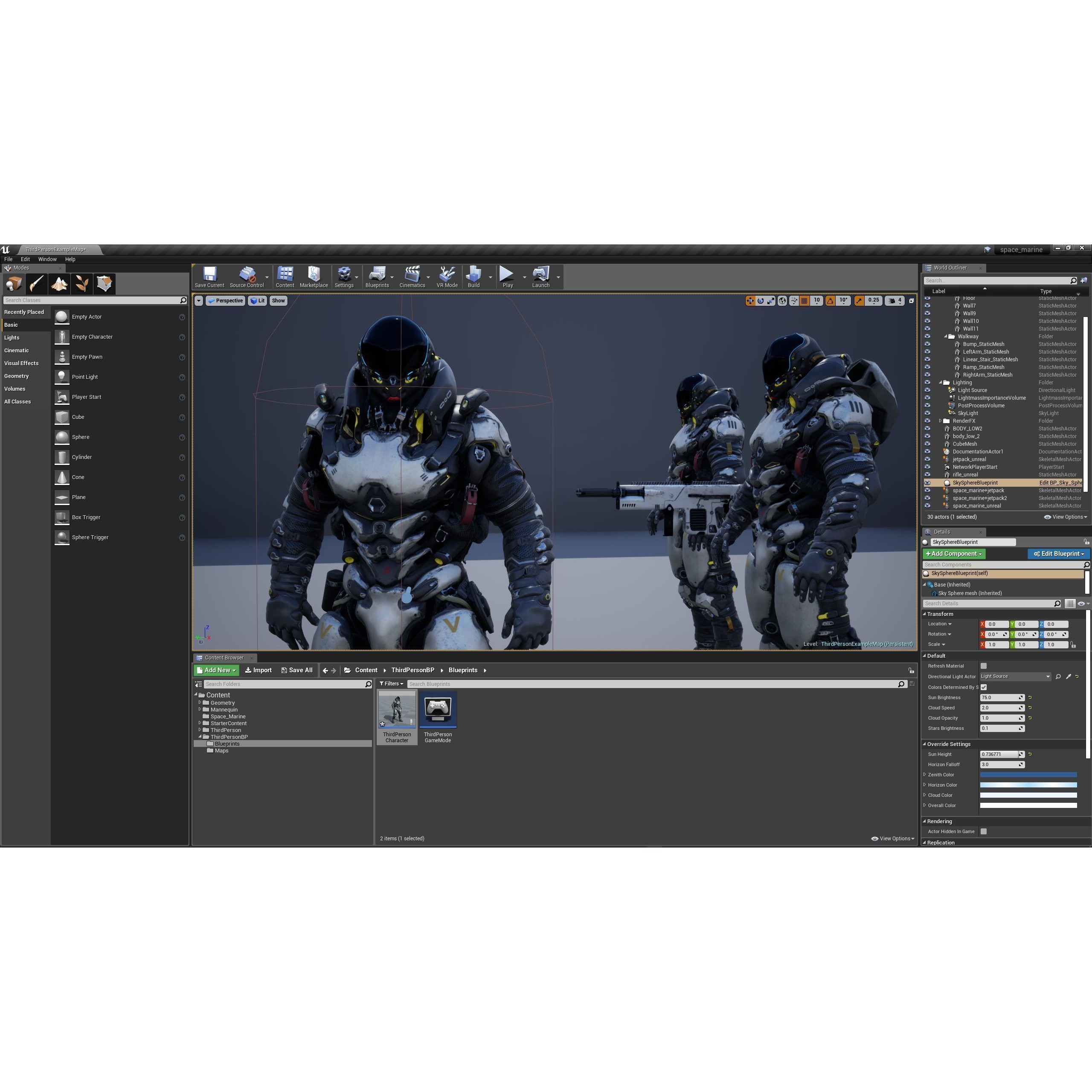 Space Marine - Low-Poly Game-Ready 3D Model - View 26