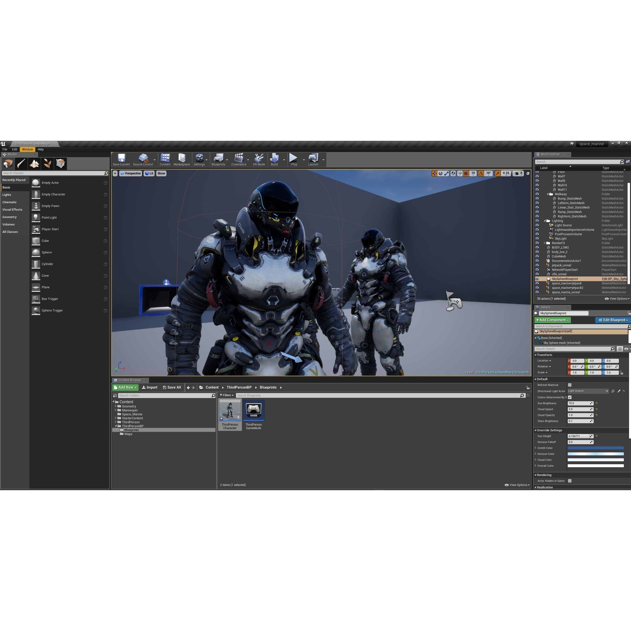 Space Marine - Low-Poly Game-Ready 3D Model - View 27