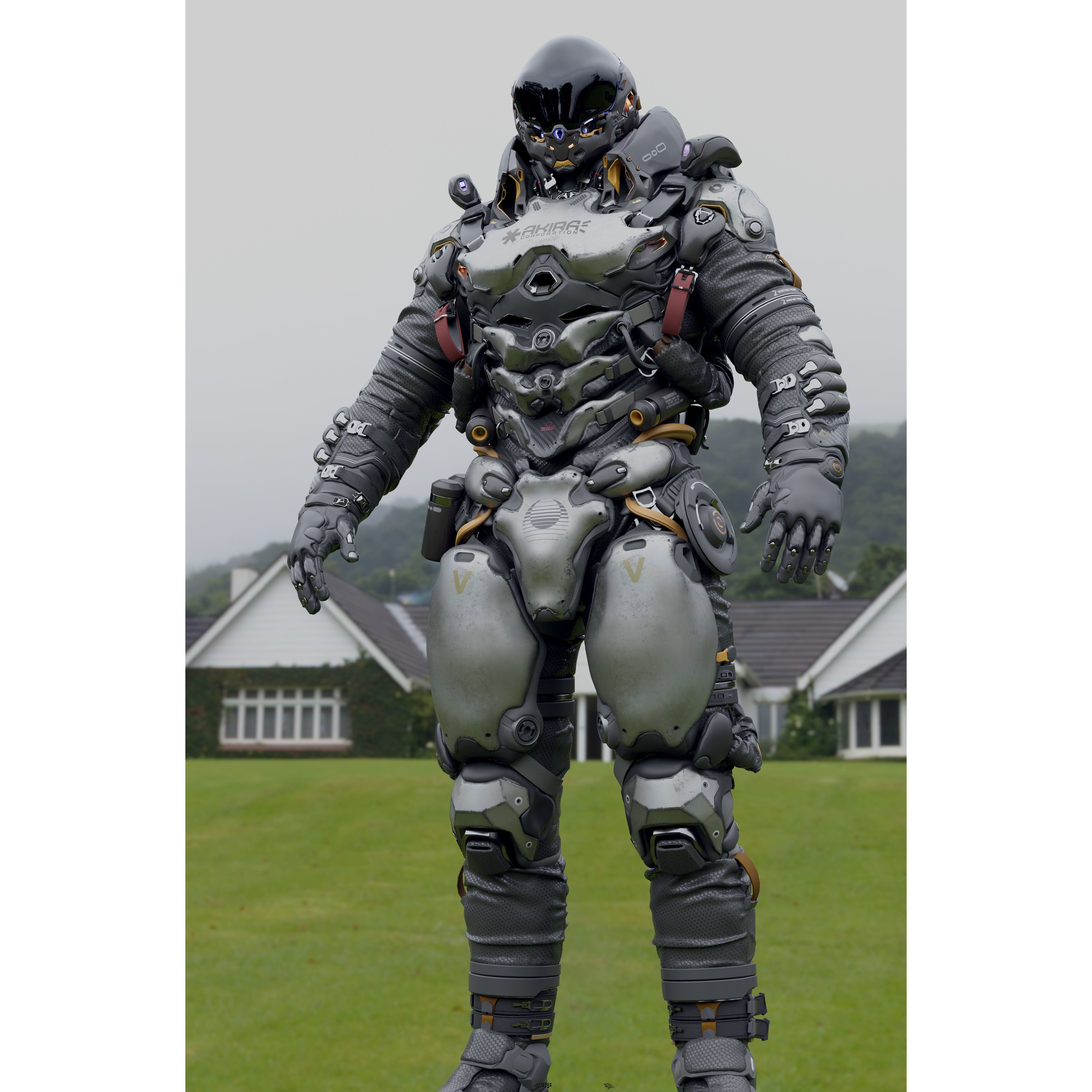 Space Marine - Low-Poly Game-Ready 3D Model - View 5