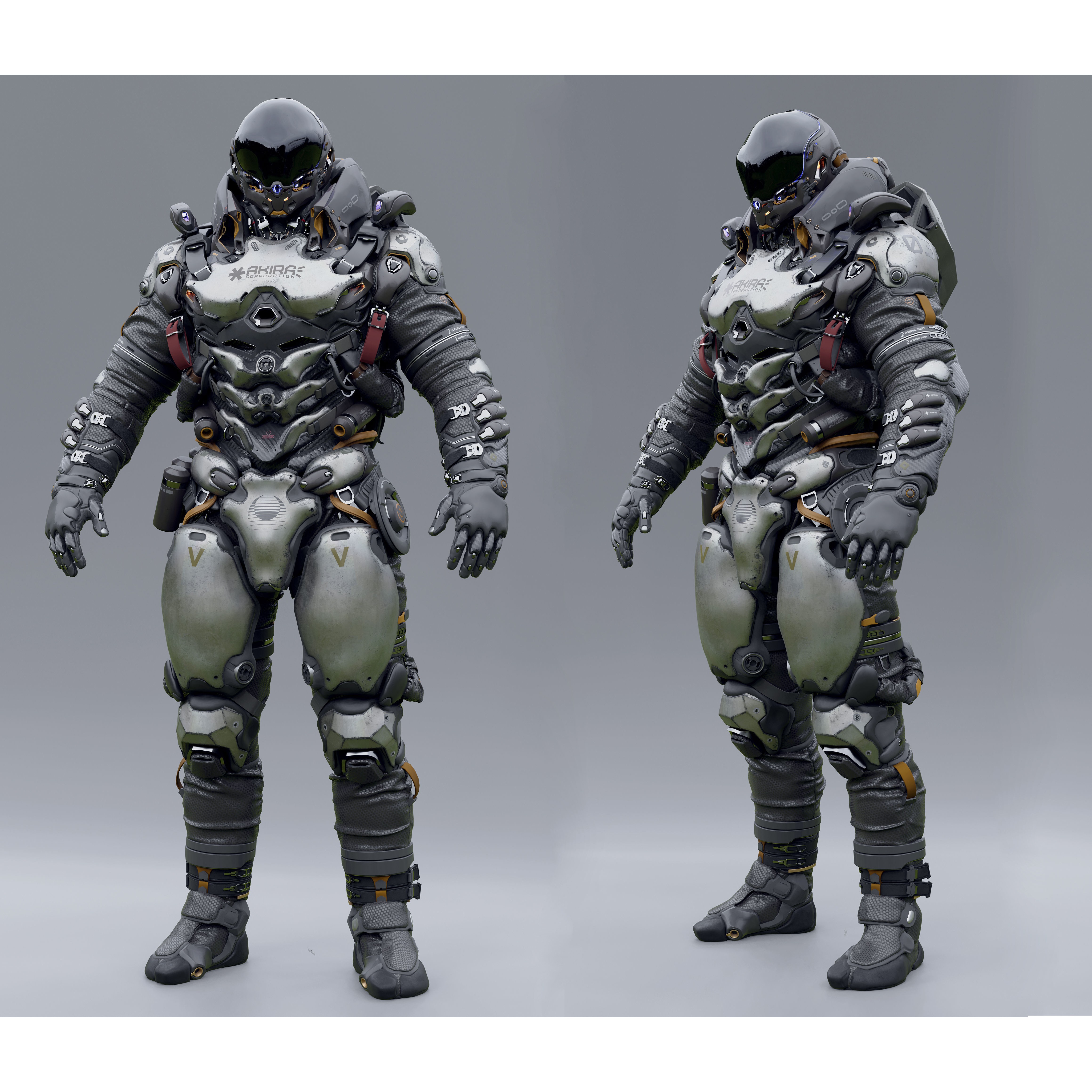 Space Marine - Low-Poly Game-Ready 3D Model - View 6