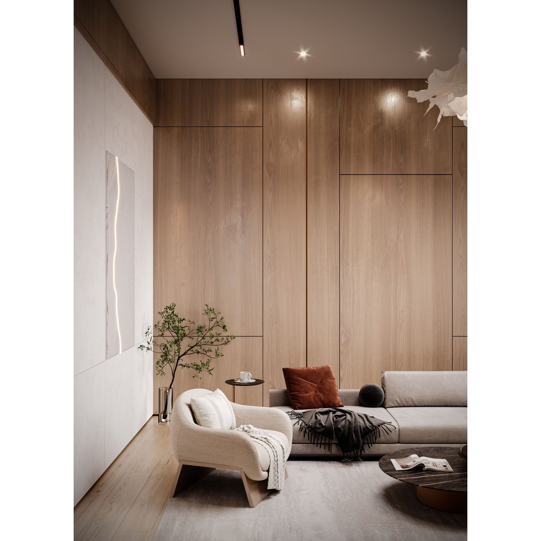 Modern Bedroom 3D Model – Luxury Interior Design with Textures, FBX - View 11