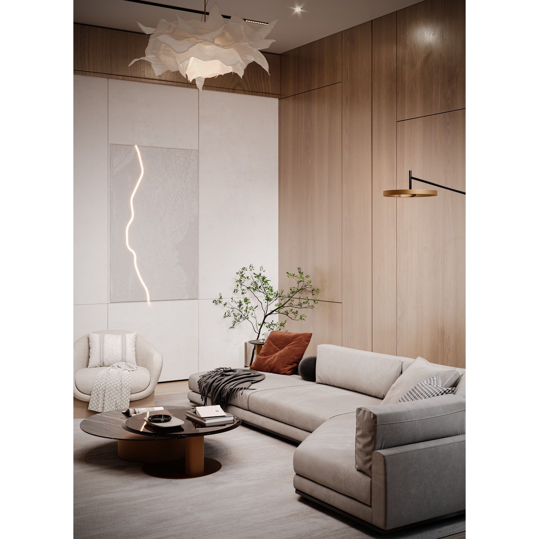 Modern Bedroom 3D Model – Luxury Interior Design with Textures, FBX - View 12