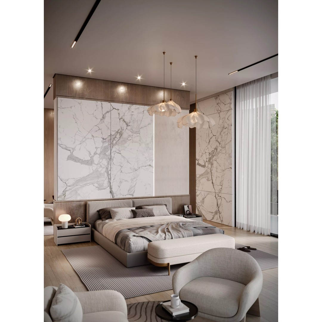 Modern Bedroom 3D Model – Luxury Interior Design with Textures, FBX - View 2