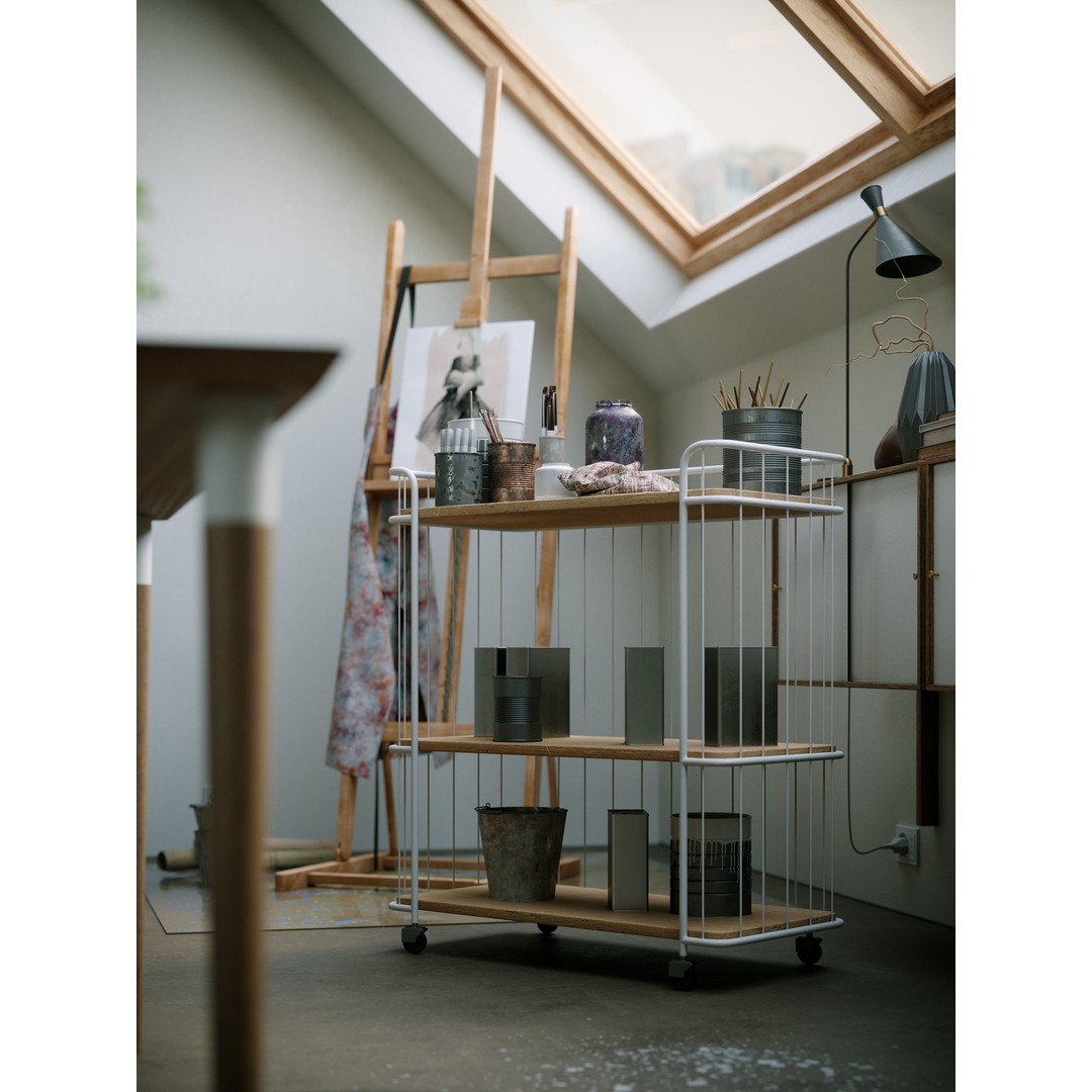 Watercolor Room Interior 3D Model – High Detail Scene with Textures - View 10