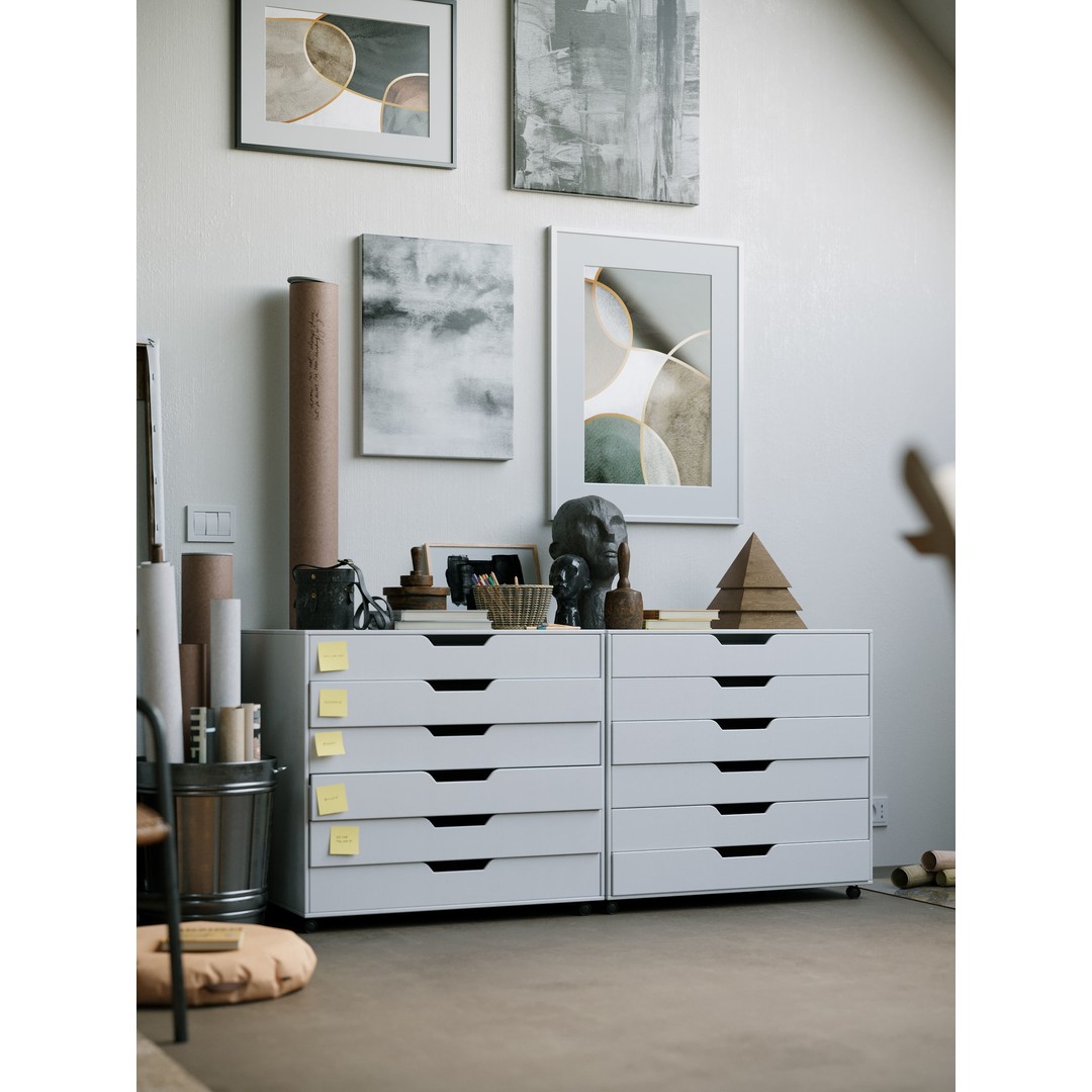 Watercolor Room Interior 3D Model – High Detail Scene with Textures - View 11