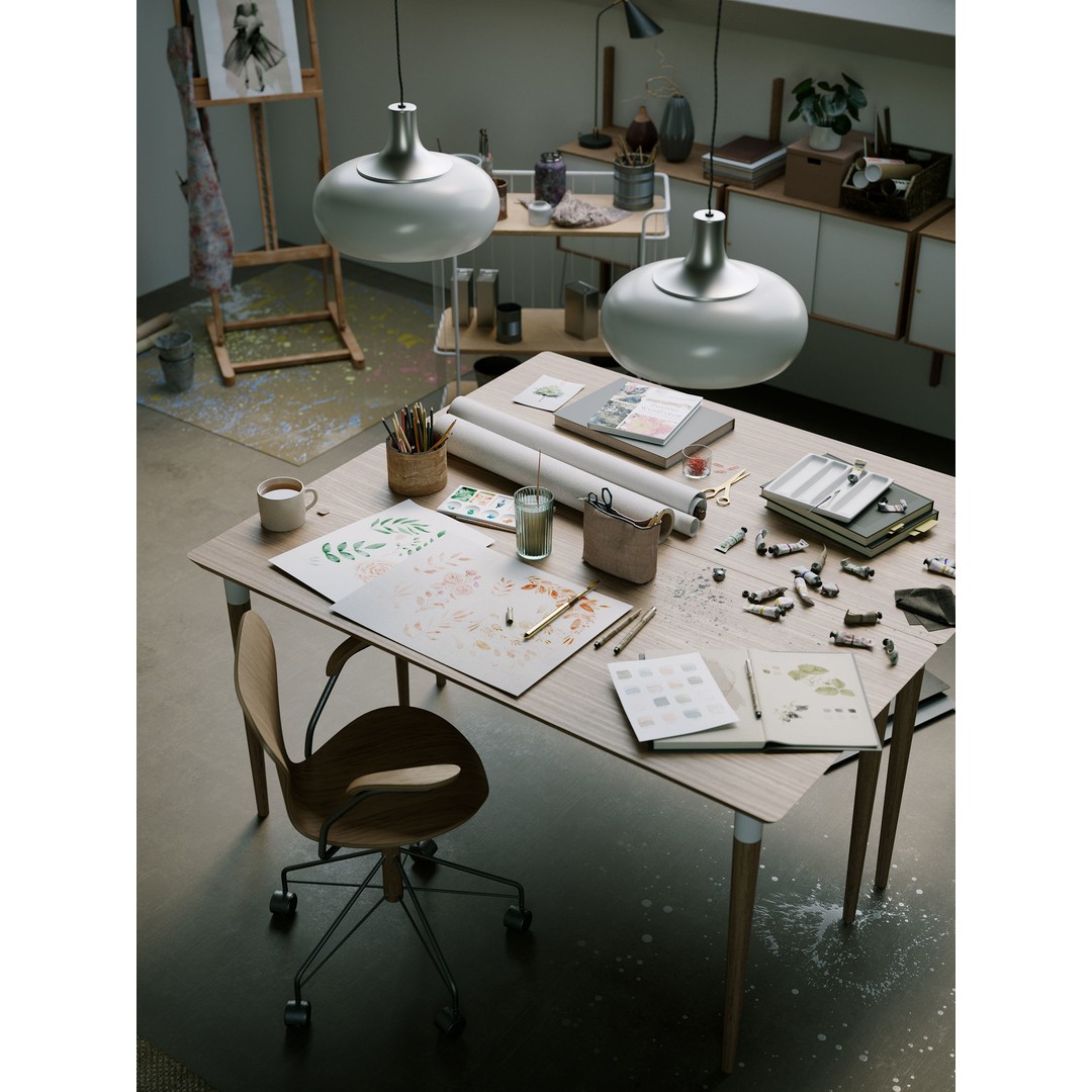 Watercolor Room Interior 3D Model – High Detail Scene with Textures - View 14