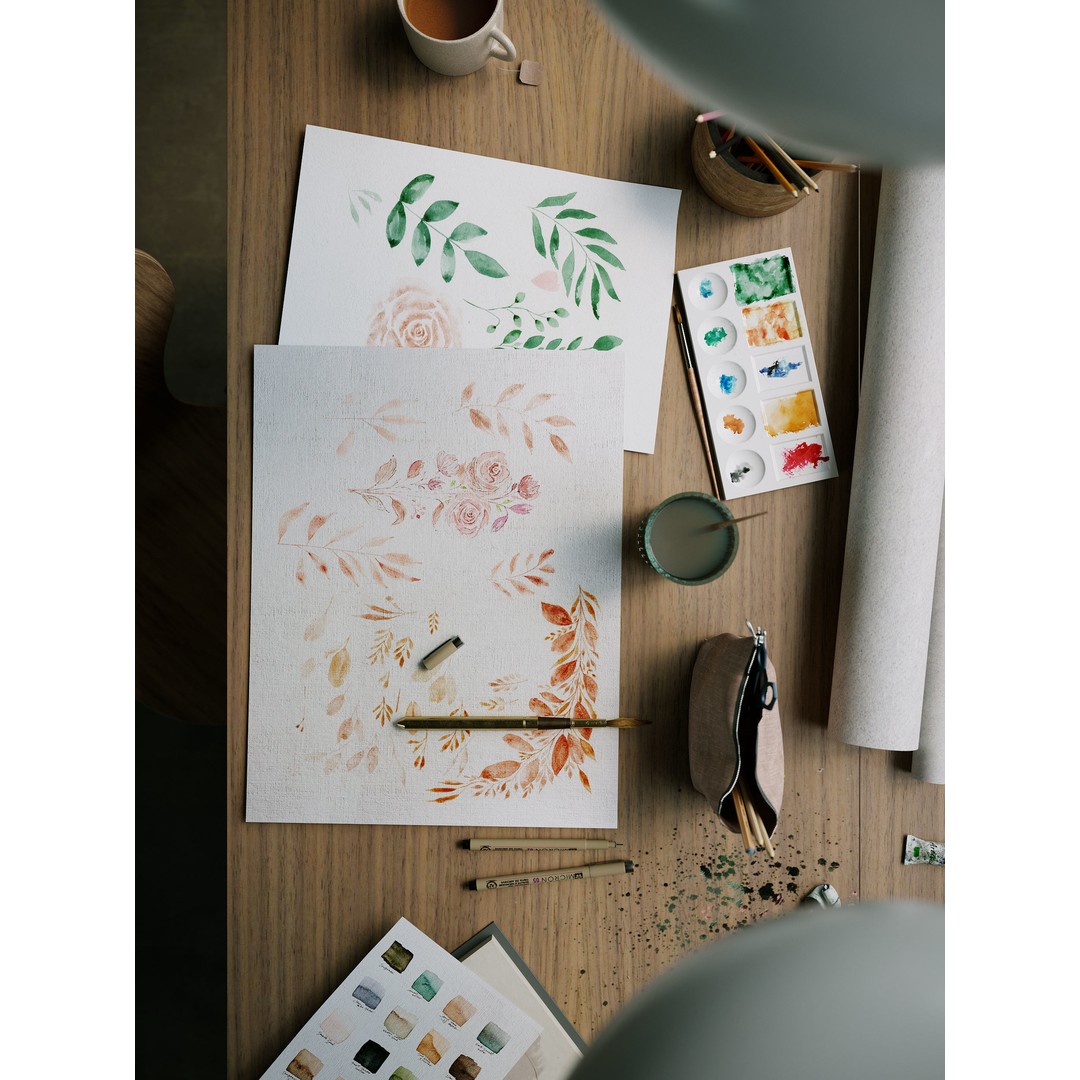 Watercolor Room Interior 3D Model – High Detail Scene with Textures - View 19