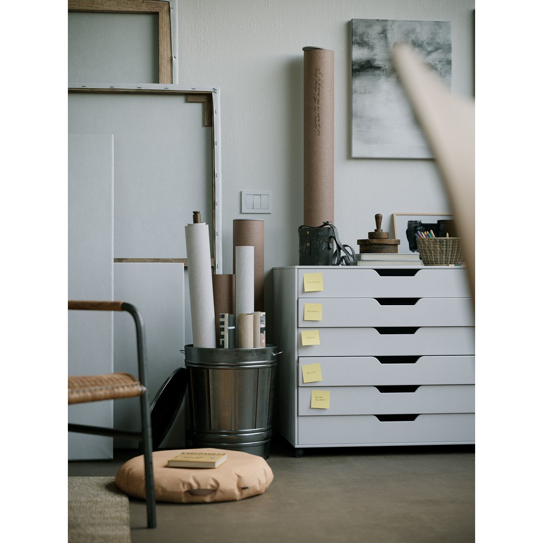 Watercolor Room Interior 3D Model – High Detail Scene with Textures - View 5