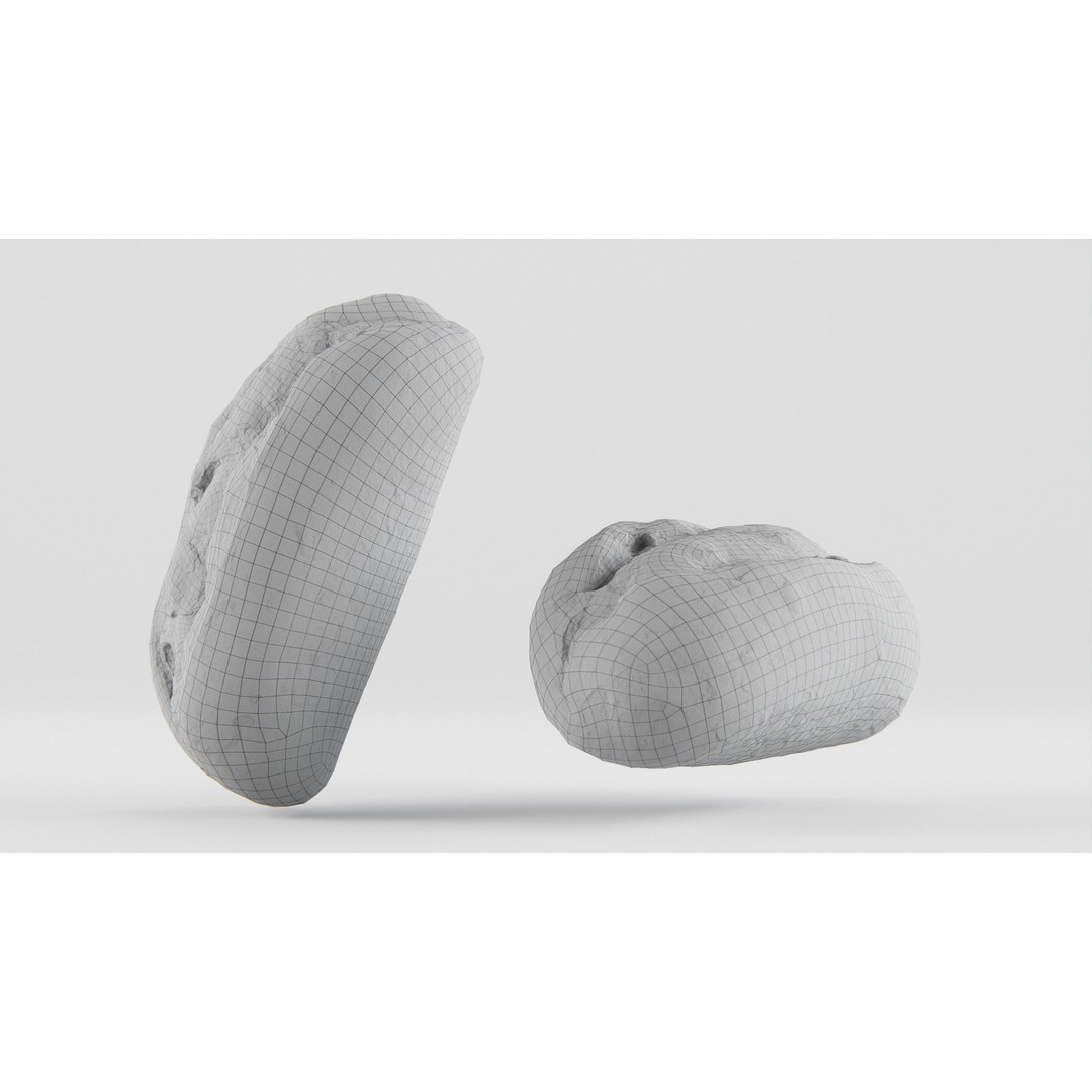 Wholegrain Bun 3D Model – Low Poly PBR Asset, FBX, OBJ, Blender