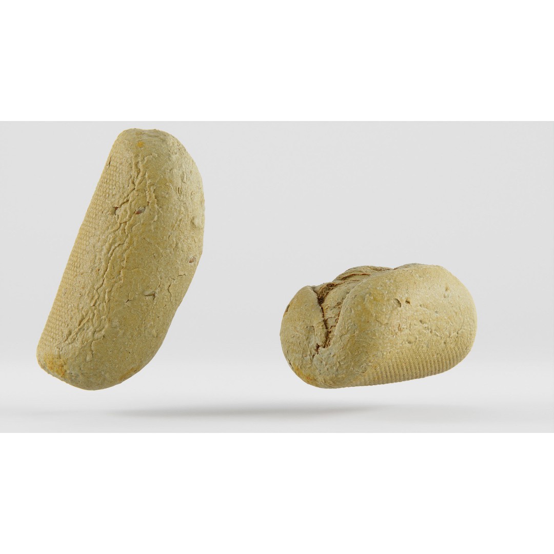 Wholegrain Bun 3D Model – Low Poly PBR Asset, FBX, OBJ, Blender - View 10